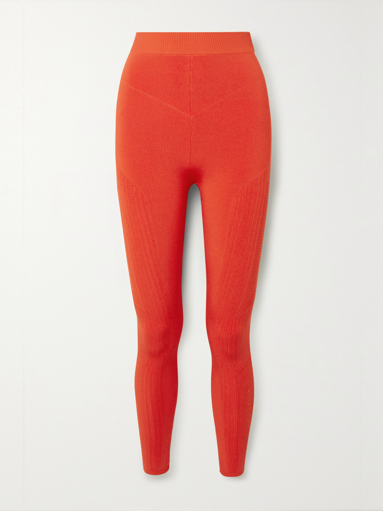 AZ Factory Mybody Paneled Stretch-knit Leggings - Orange