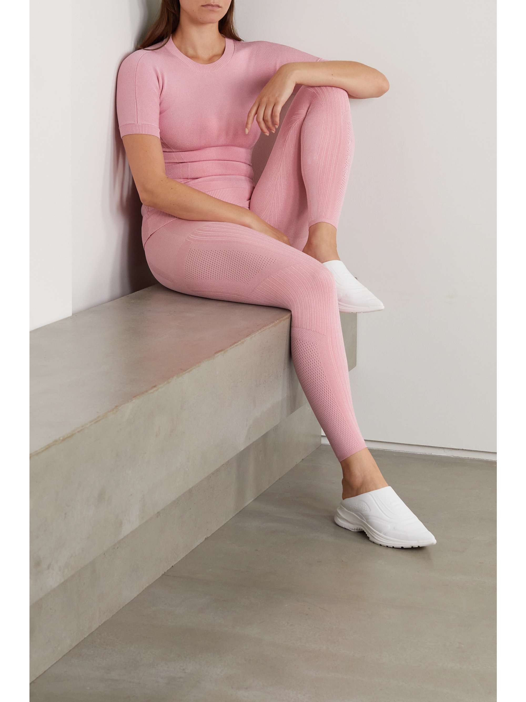 AZ FACTORY MyBody paneled stretch-knit leggings