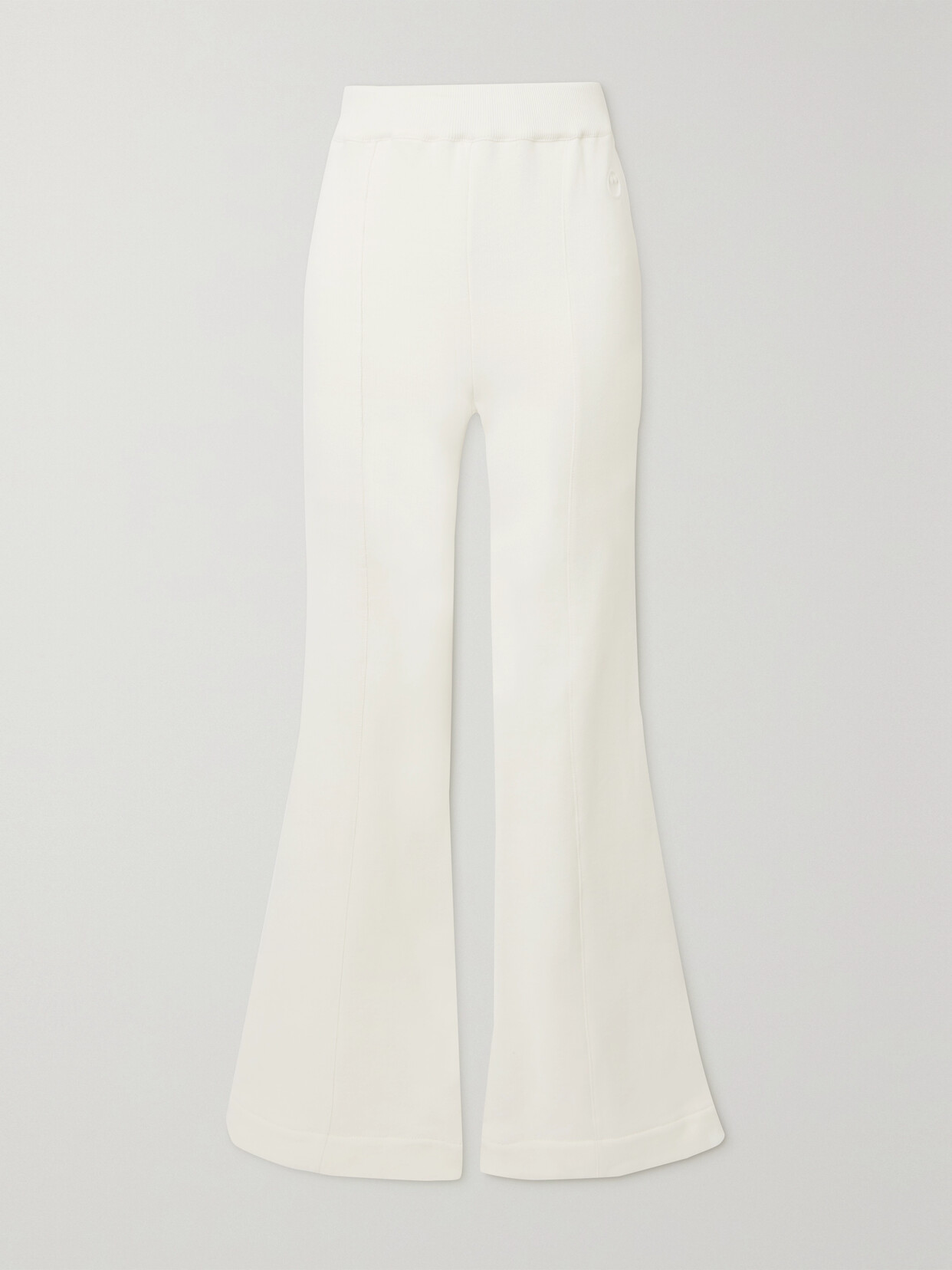 AZ FACTORY - Free To Organic Cotton And Seacell-blend Flared Pants - White