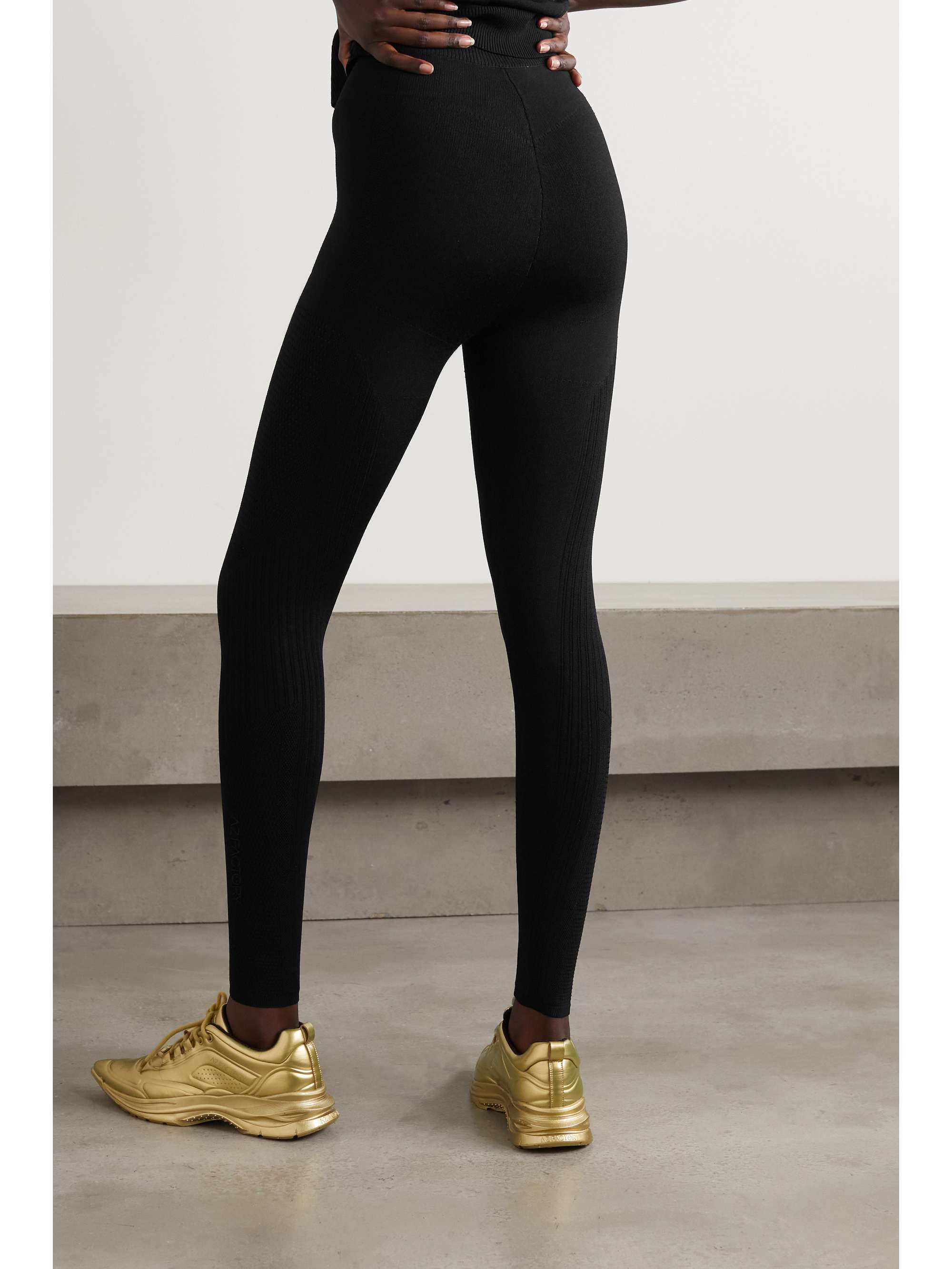 AZ FACTORY MyBody paneled stretch-knit leggings