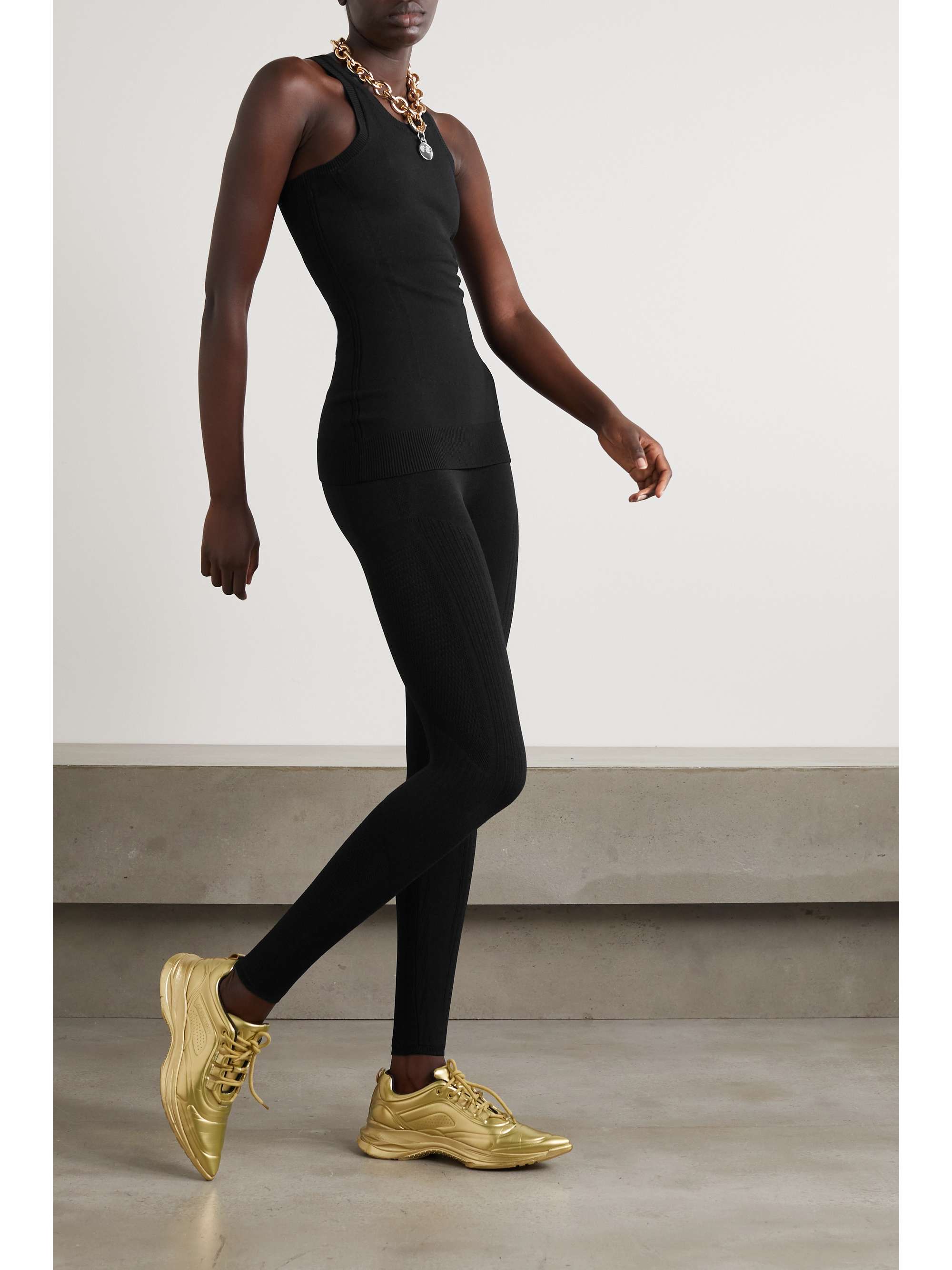 AZ FACTORY MyBody paneled stretch-knit leggings