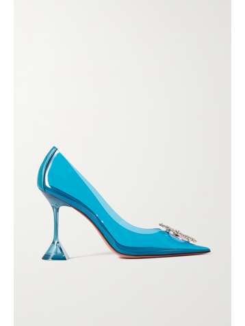 Begum leather-trimmed crystal-embellished PVC pumps by Net-a-porter, available on net-a-porter.com for $1140 Kendall Jenner Shoes SIMILAR PRODUCT