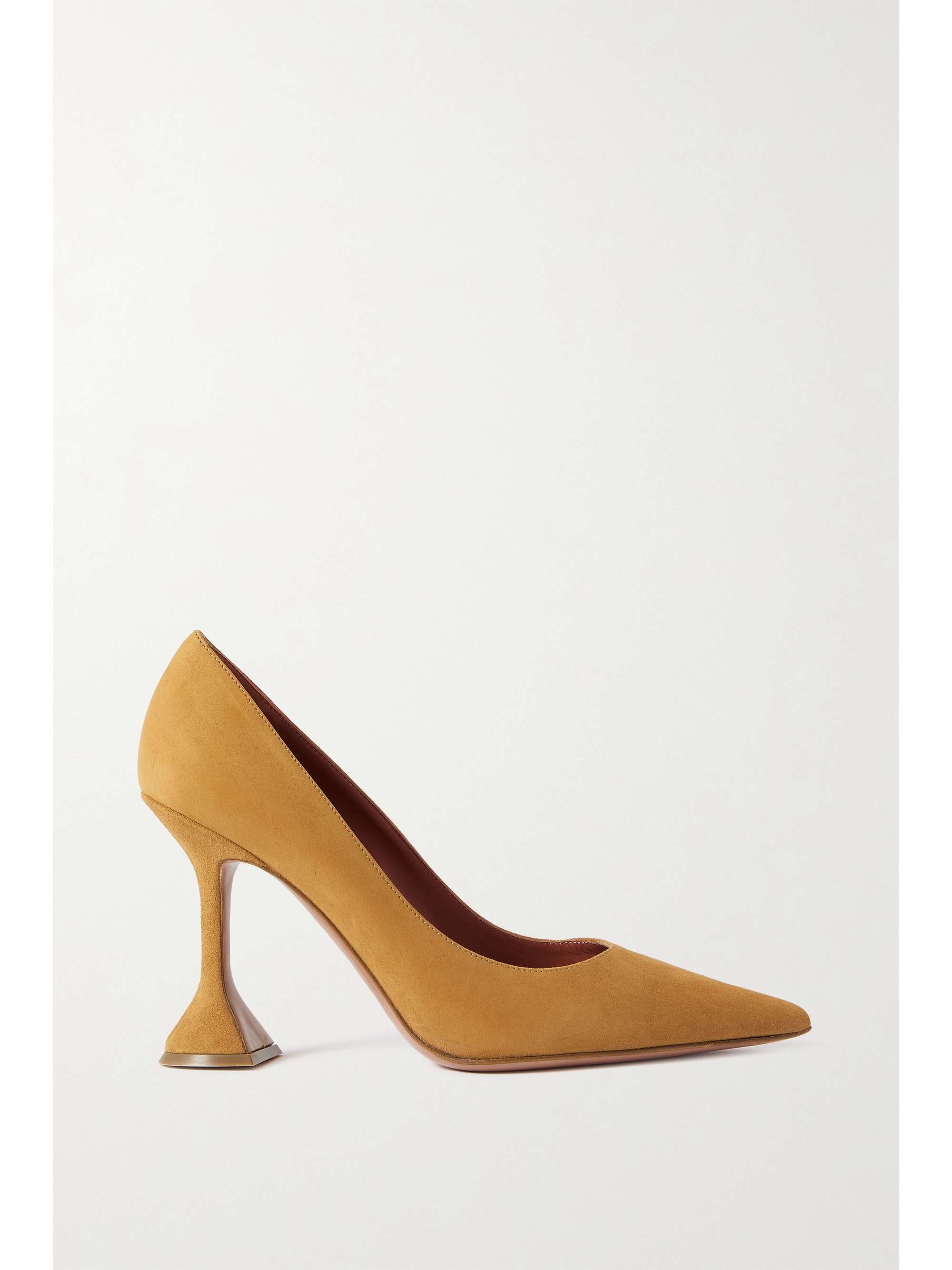 tan suede pumps