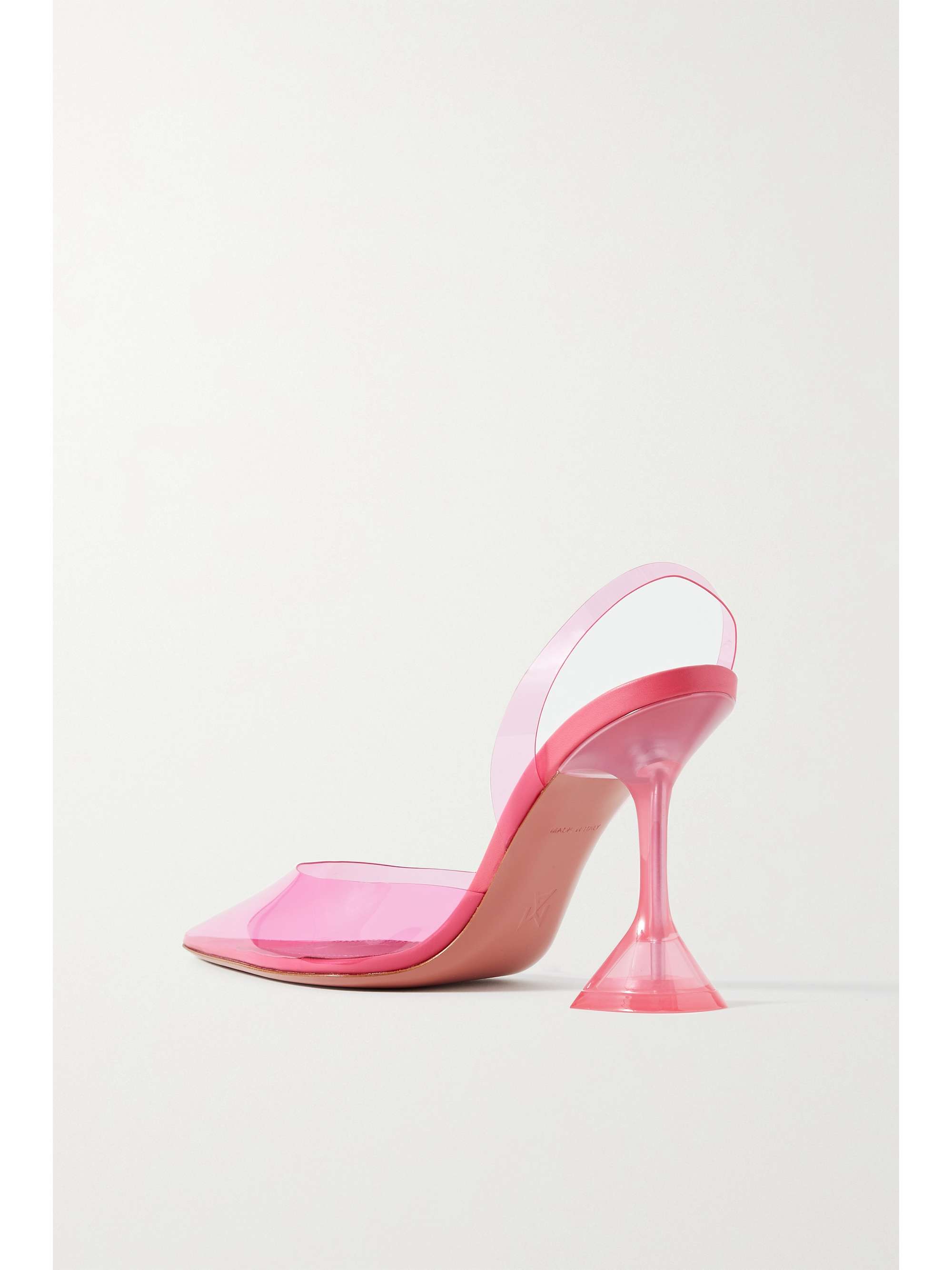 AMINA MUADDI Holli Glass PVC slingback pumps