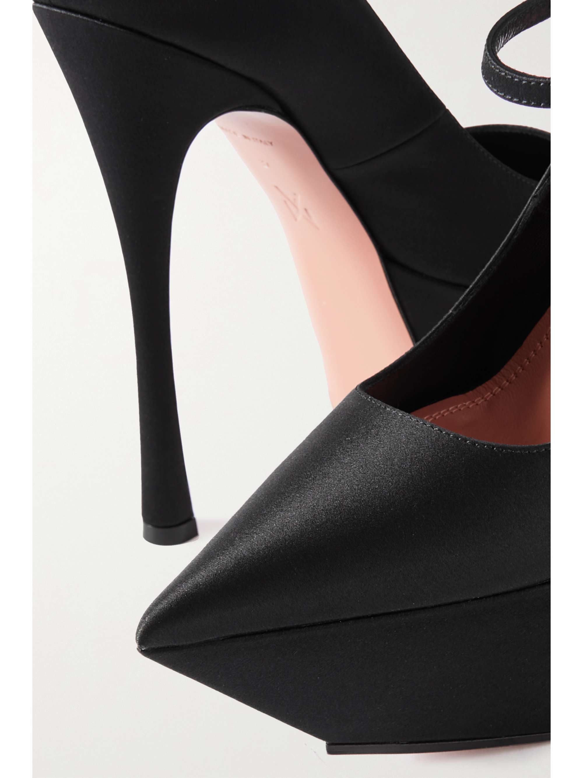 AMINA MUADDI Yigit silk-satin platform pumps
