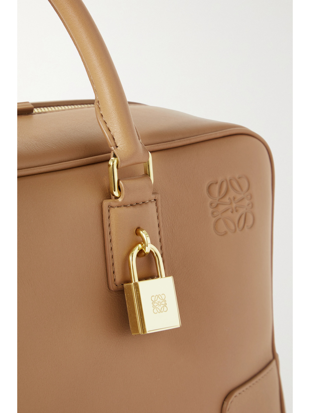 Shop Loewe Amazona 28 Medium Leather Tote In Neutrals