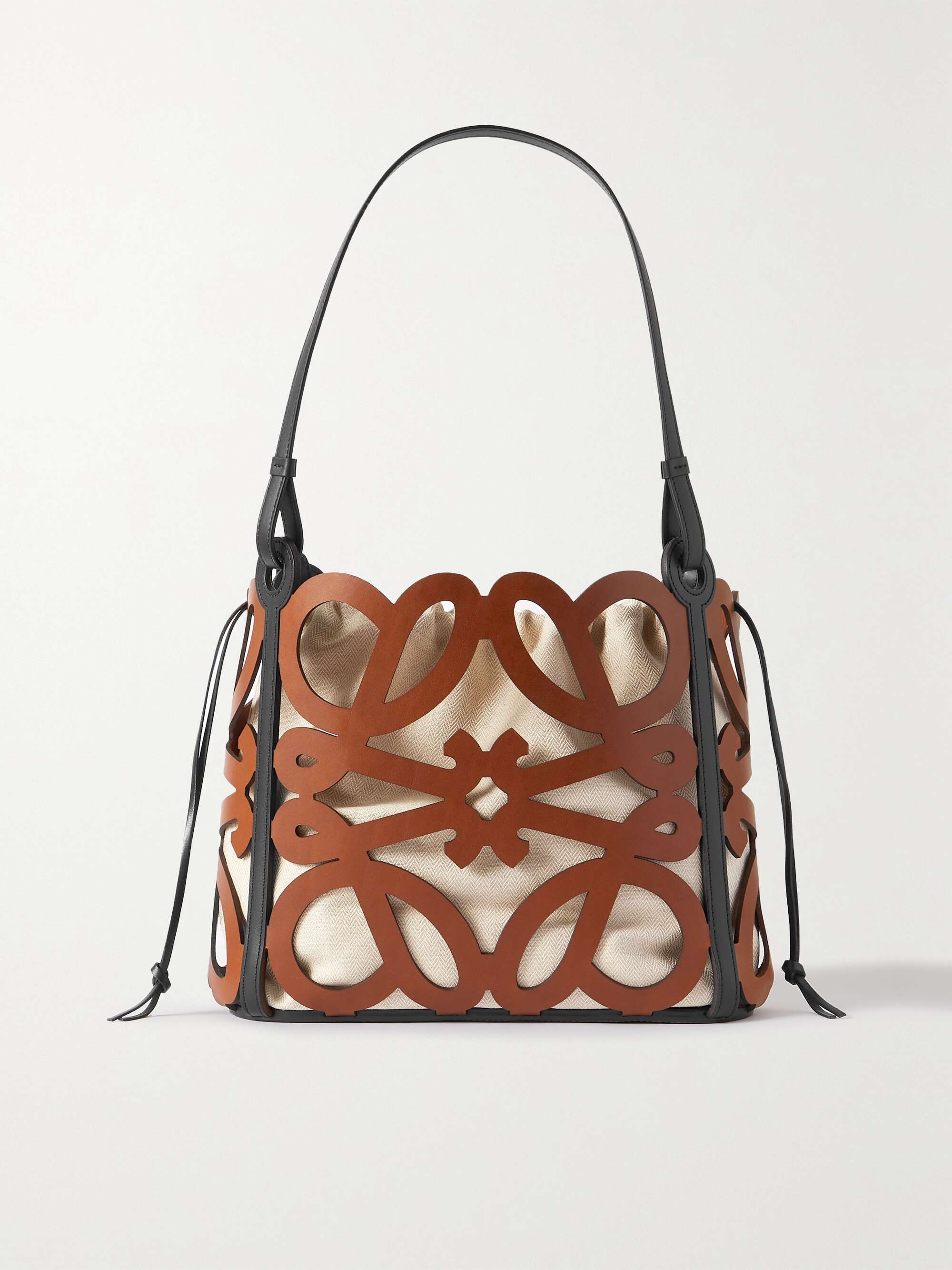 Leather-Trimmed Pochette Bag By Loewe