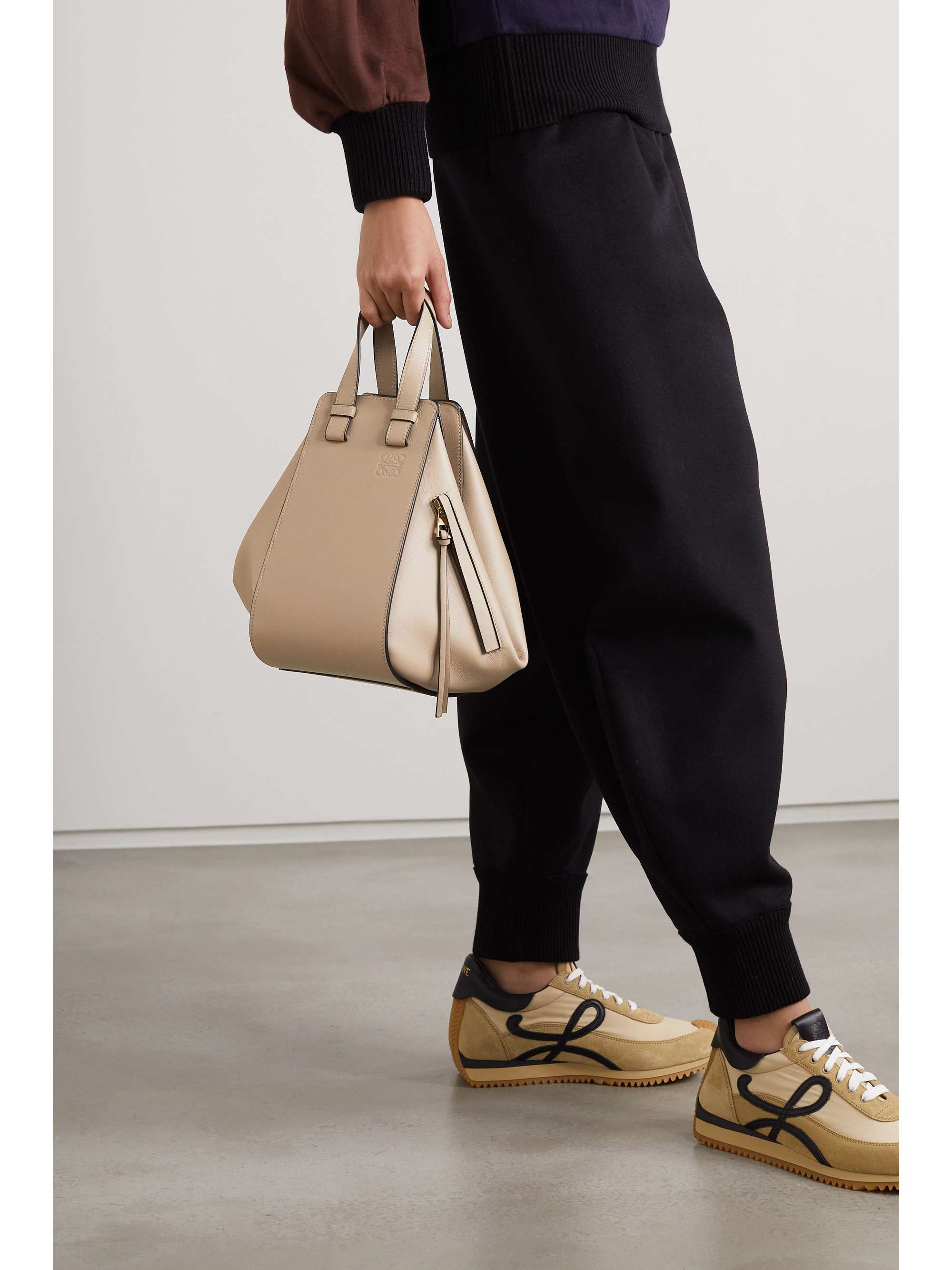 Loewe Hammock Small Shoulder Bag Taupe