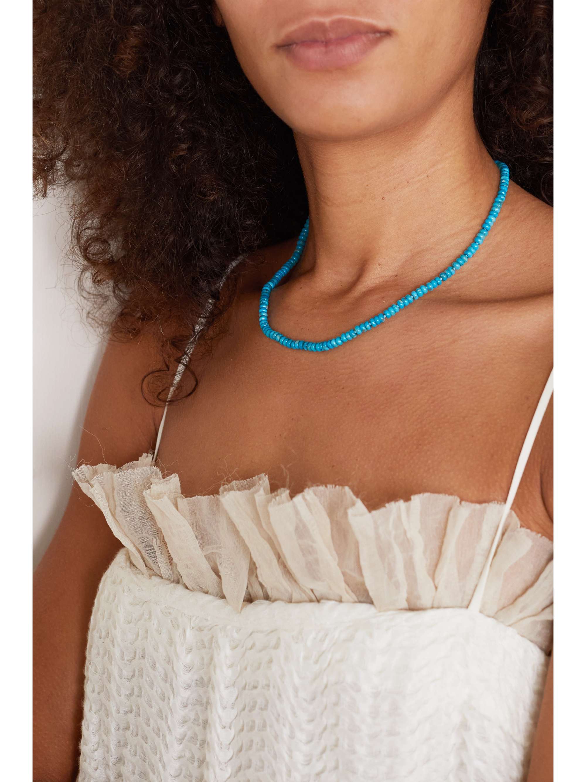 JIA JIA Collier en or et turquoise