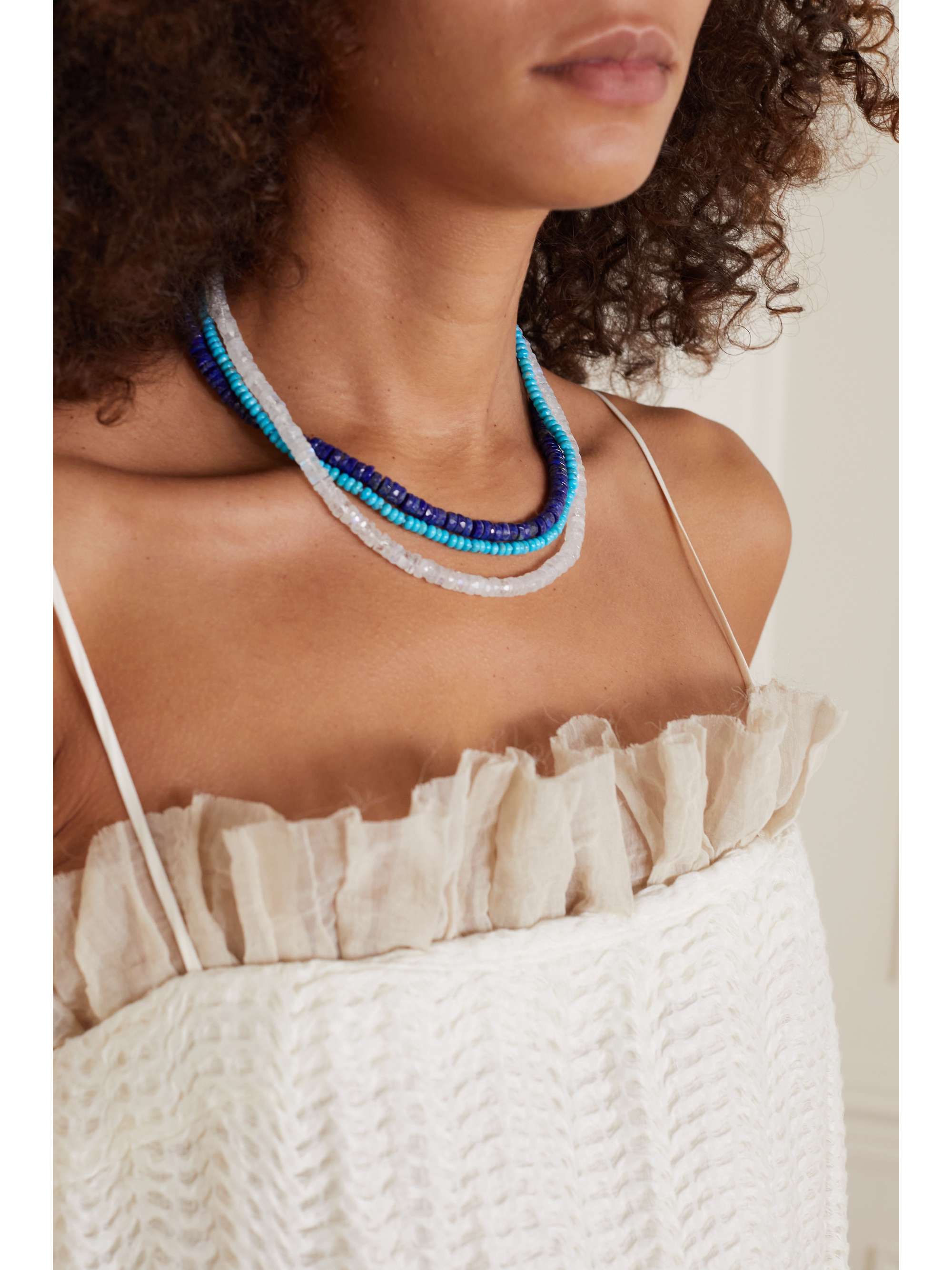 JIA JIA Collier en or et turquoise