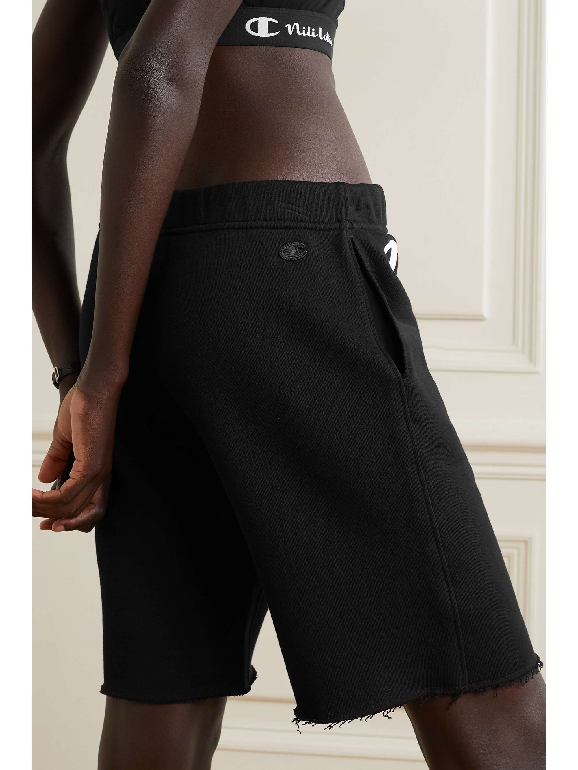 Champion printed cotton-jersey shorts 