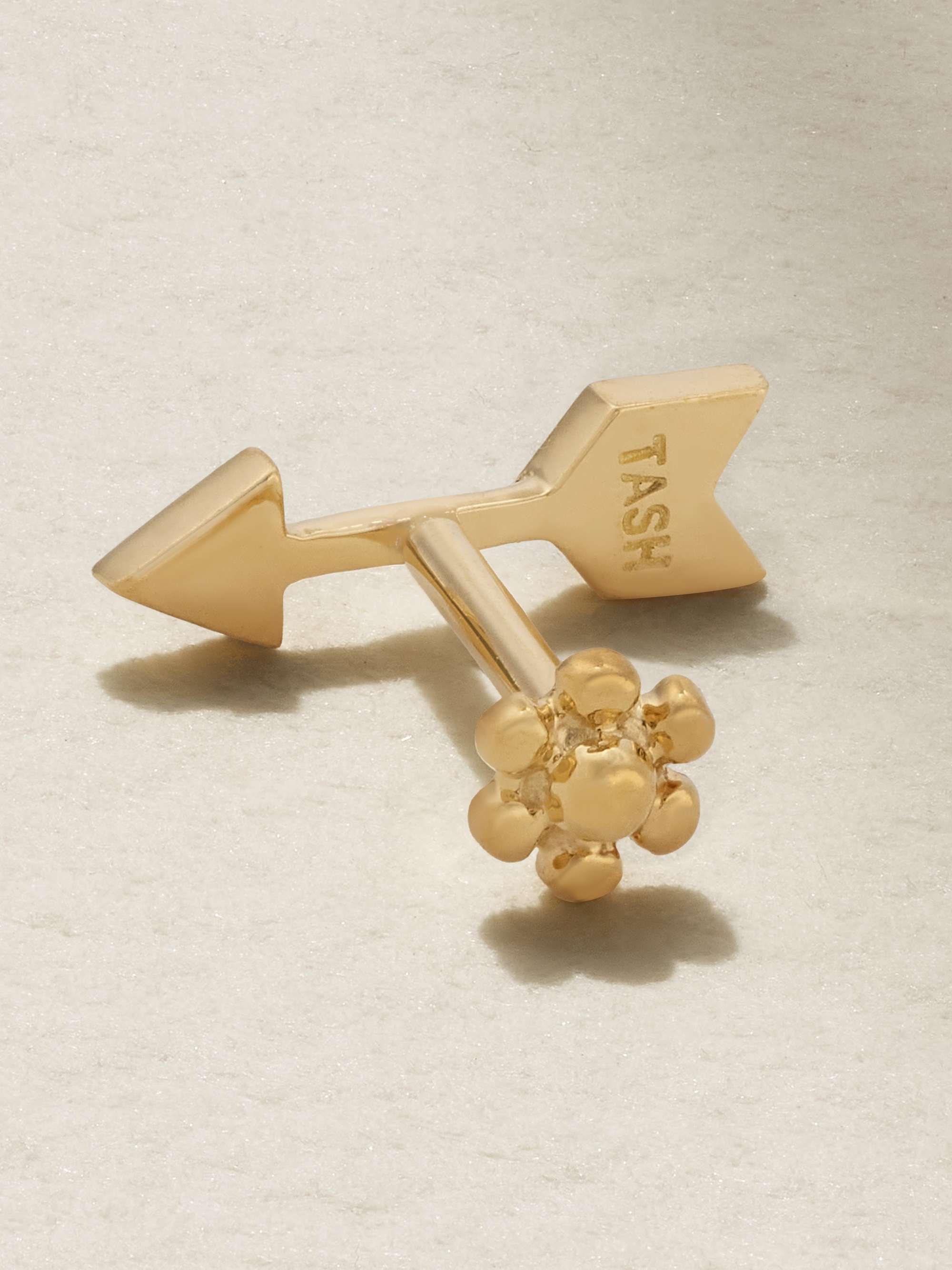 MARIA TASH Arrow 18-karat gold diamond earring