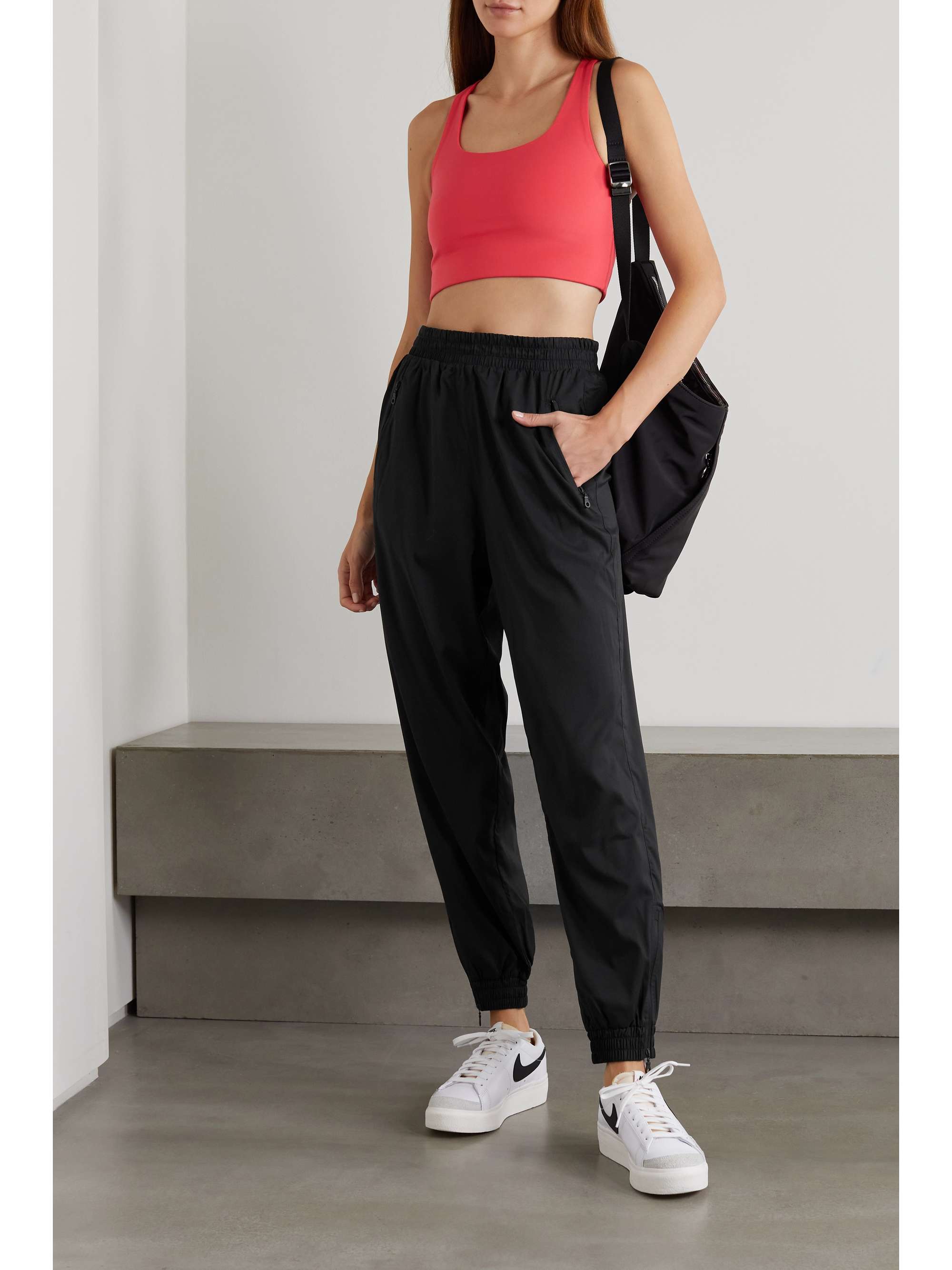 GIRLFRIEND COLLECTIVE + NET SUSTAIN Summit tapered recycled shell track pants