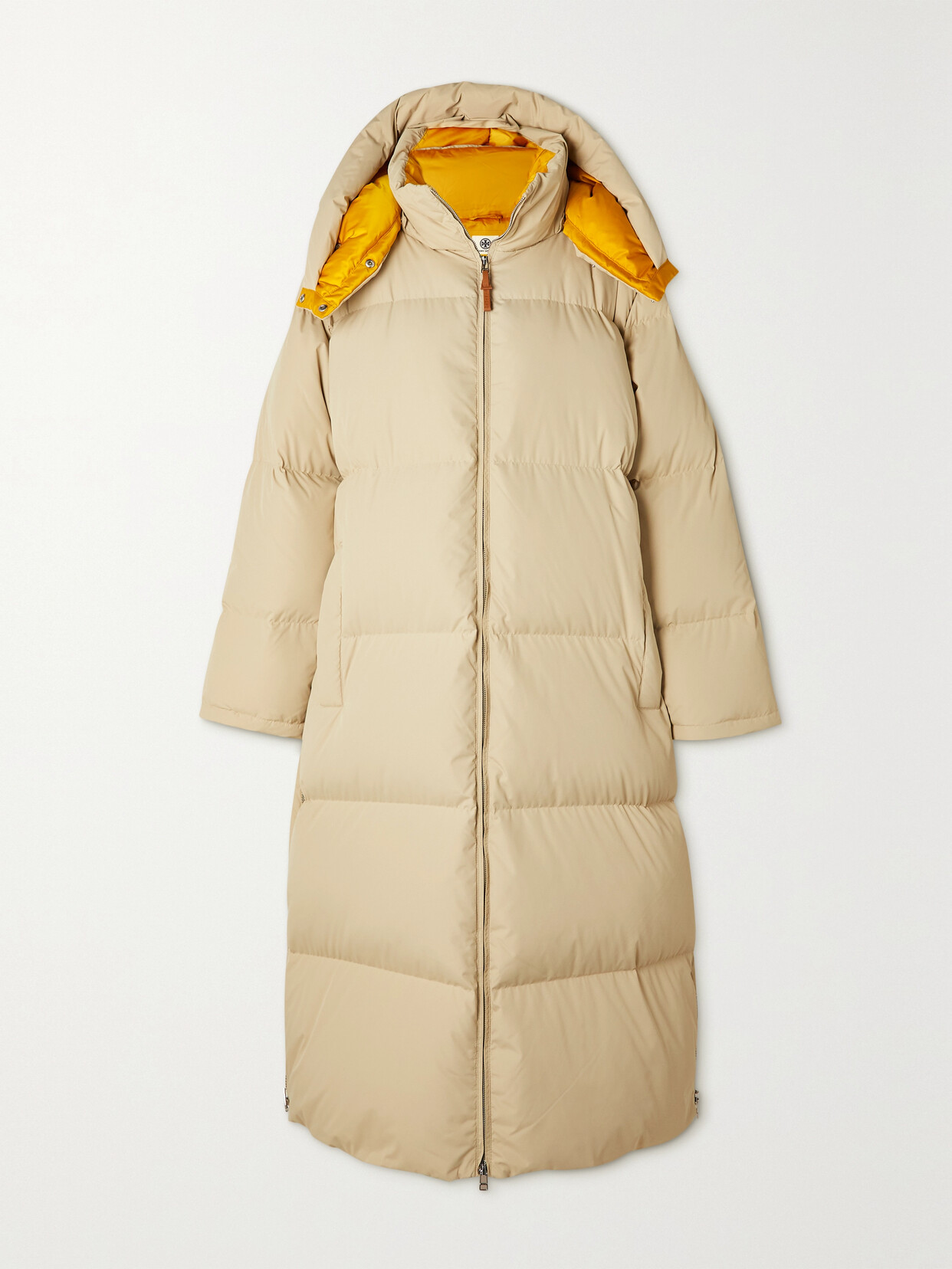 Tory Sport Hooded Quilted Shell Down Coat In Neutrals ModeSens