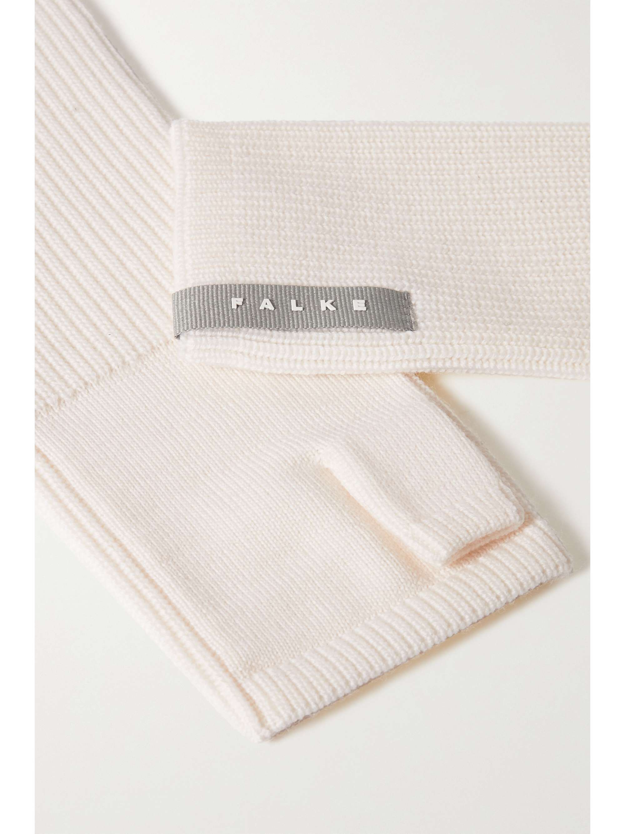 FALKE ERGONOMIC SPORT SYSTEM Ribbed merino wool gloves