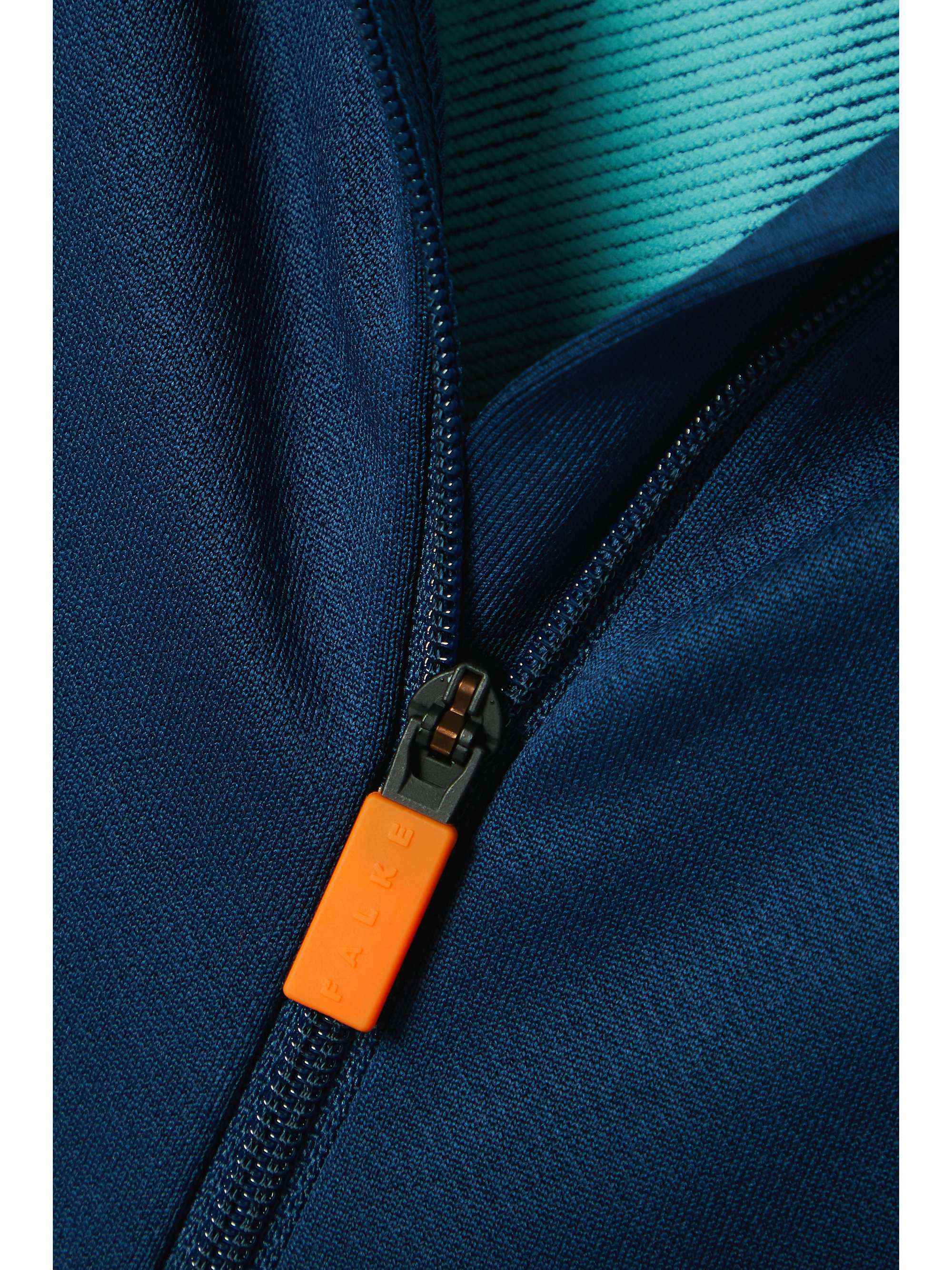 FALKE ERGONOMIC SPORT SYSTEM Hooded striped stretch-knit jacket