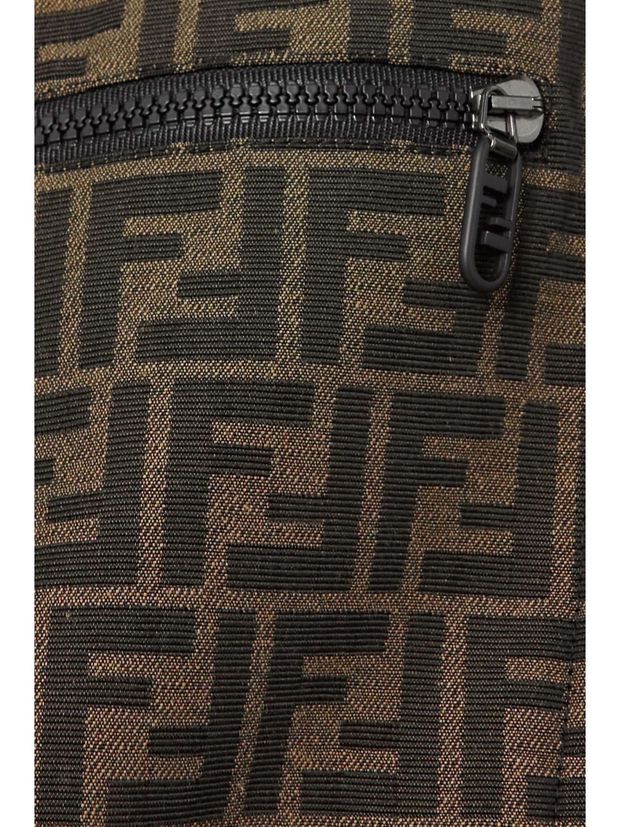 FENDI Coated canvas-jacquard ski salopettes
