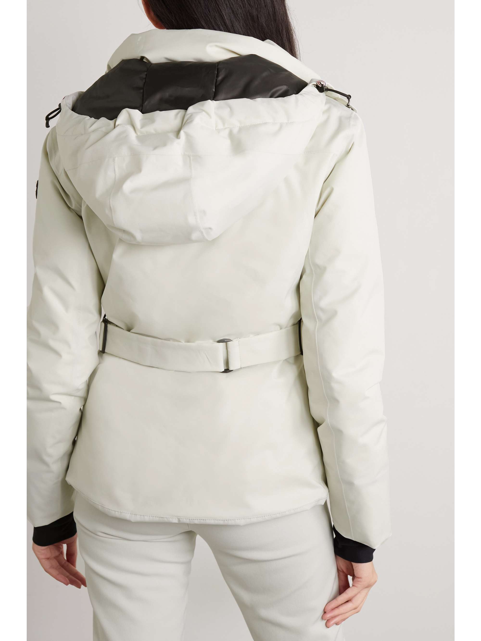 ERIN SNOW + NET SUSTAIN Diana hooded belted recycled ski jacket