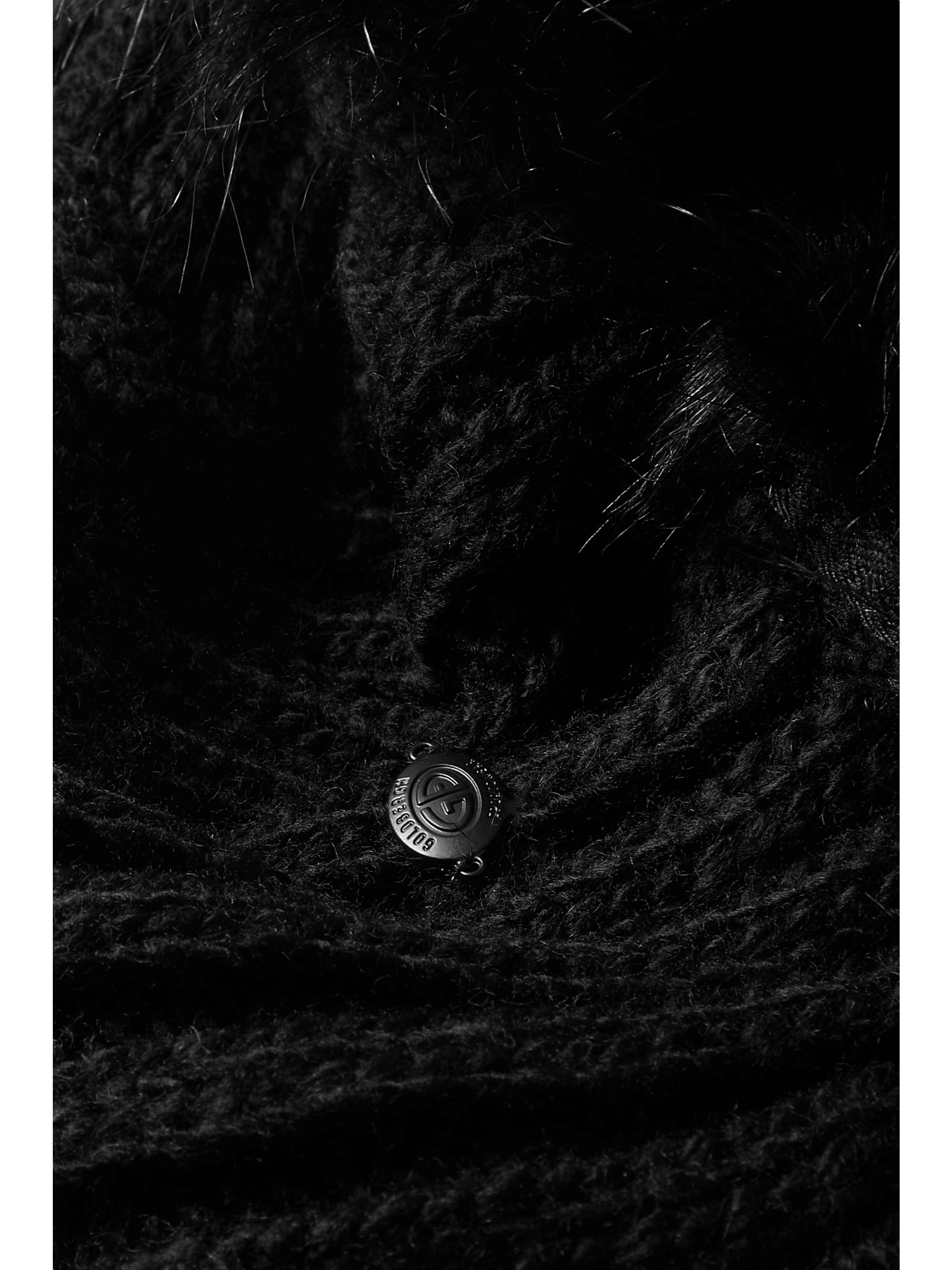 GOLDBERGH Naomi faux fur-trimmed ribbed-knit hood