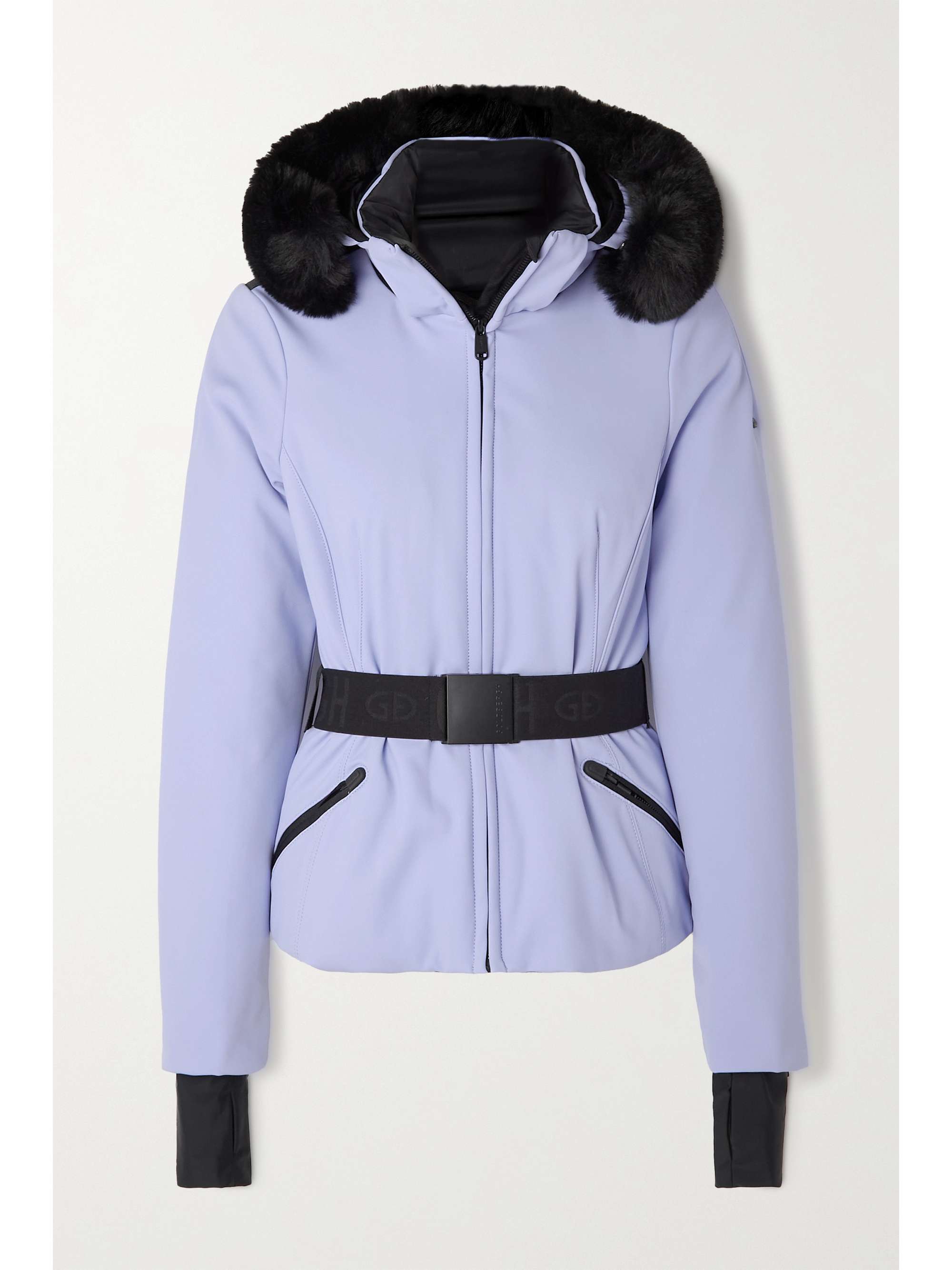 fur hood ski jacket