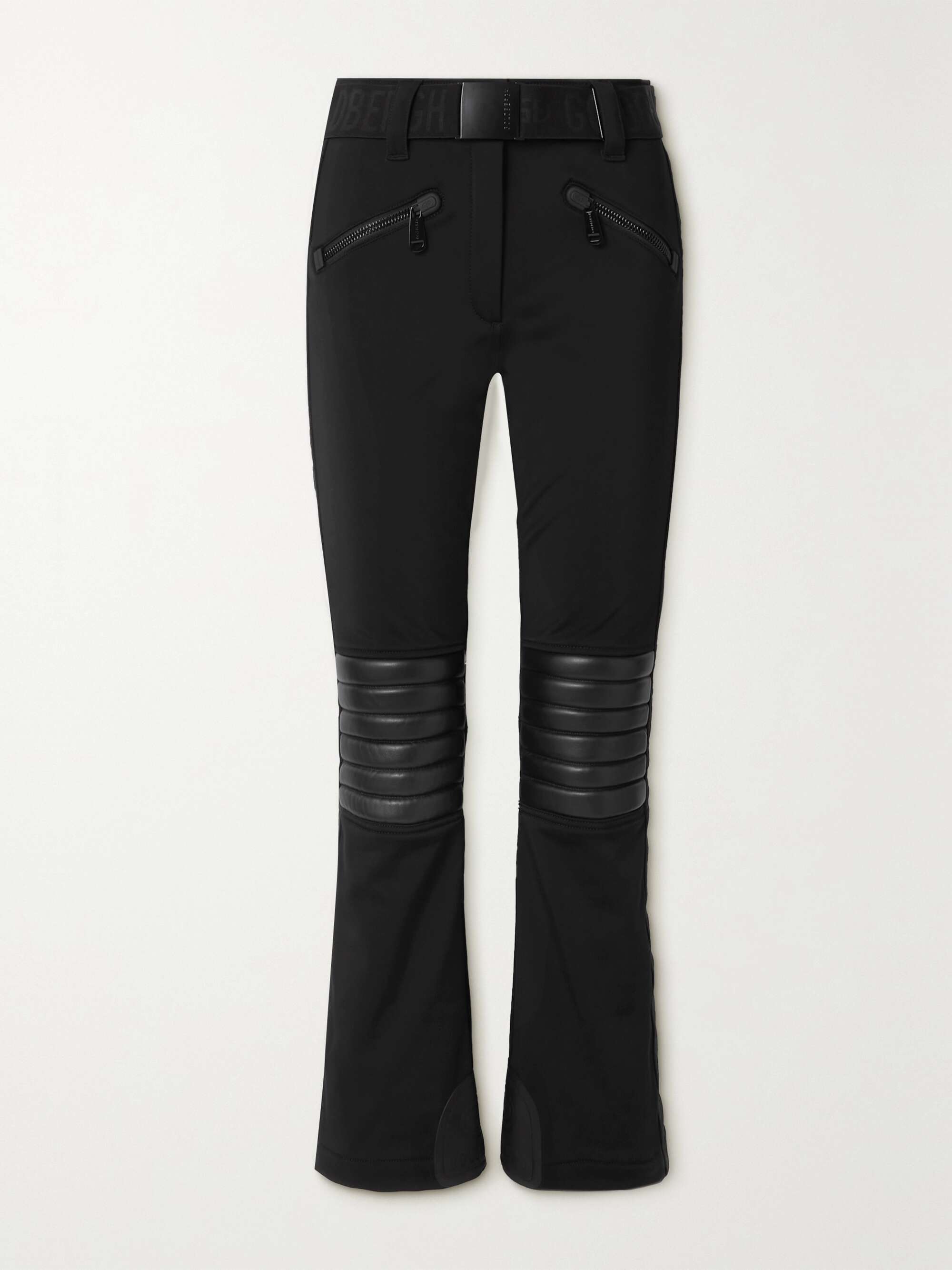 Black Rocky quilted faux leather 