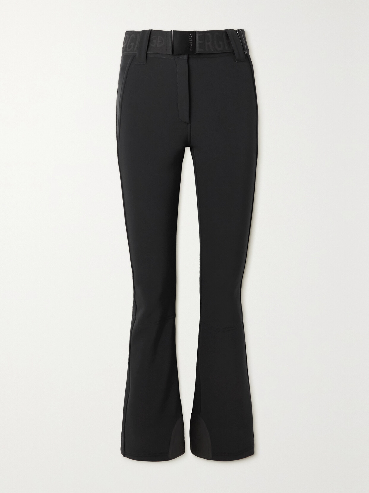 Shop Goldbergh Pippa Belted Flared Ski Pants In Black