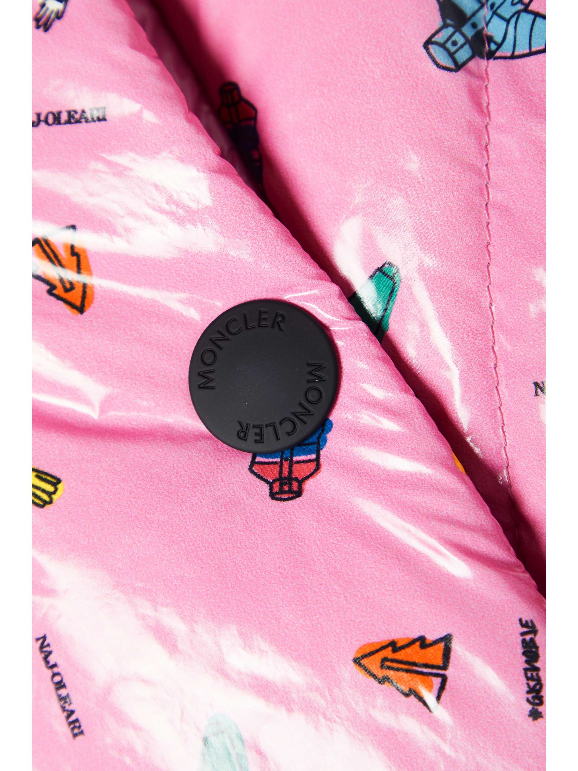 MONCLER GENIUS + 3 Moncler Grenoble cropped printed quilted down ski jacket