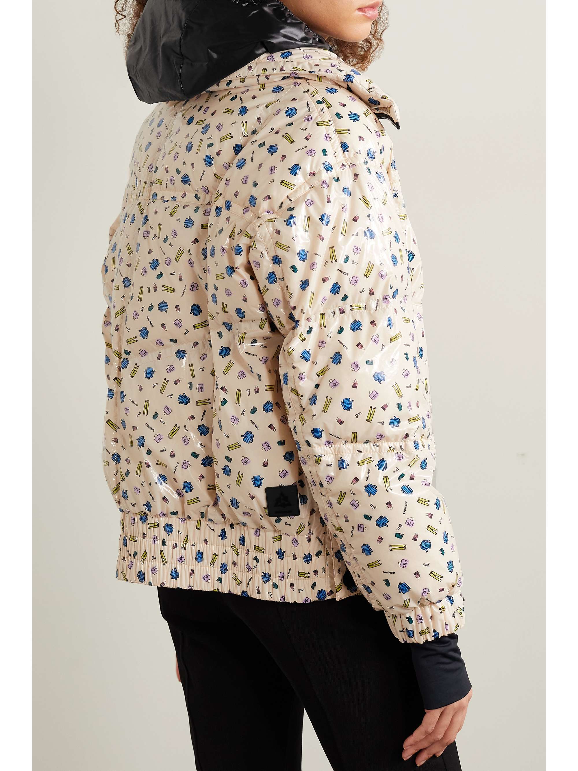 MONCLER GENIUS + 3 Moncler Grenoble printed quilted down ski jacket