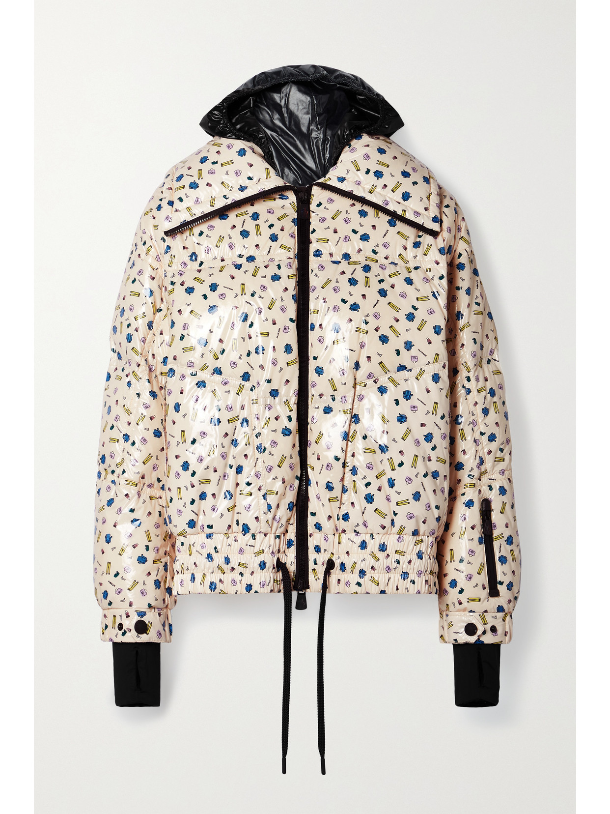 Moncler Genius Womens Pastel Pink X 3 Moncler Grenoble Chambairy Printed Shell-down Jacket M In Neutrals
