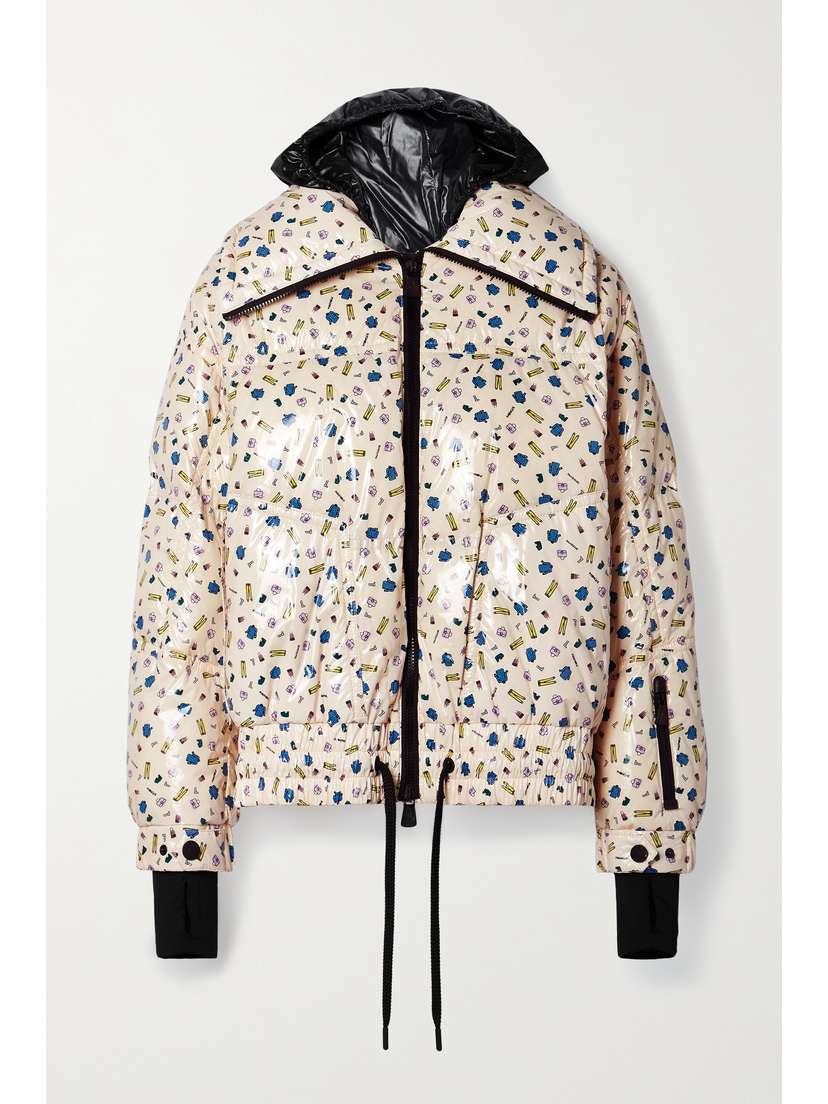 Moncler Genius + 3 Moncler Grenoble Printed Quilted Down Ski Jacket