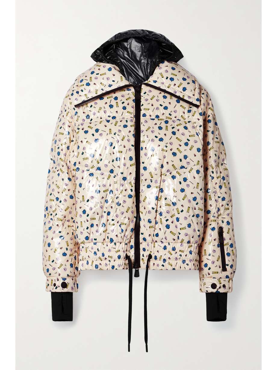 MONCLER GENIUS + 3 Moncler Grenoble printed quilted down ski jacket