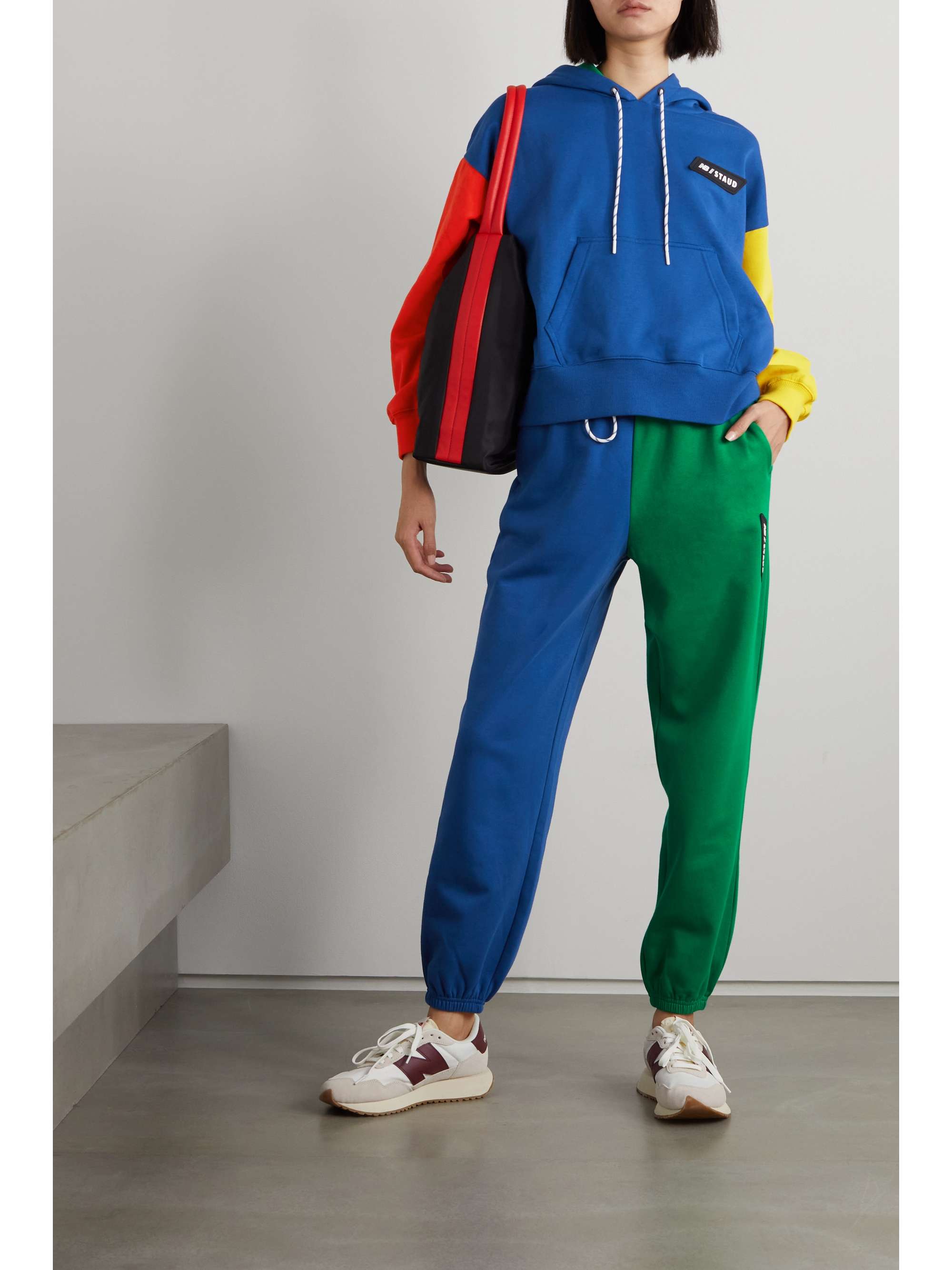 cotton-blend jersey hoodie | STAUD 
