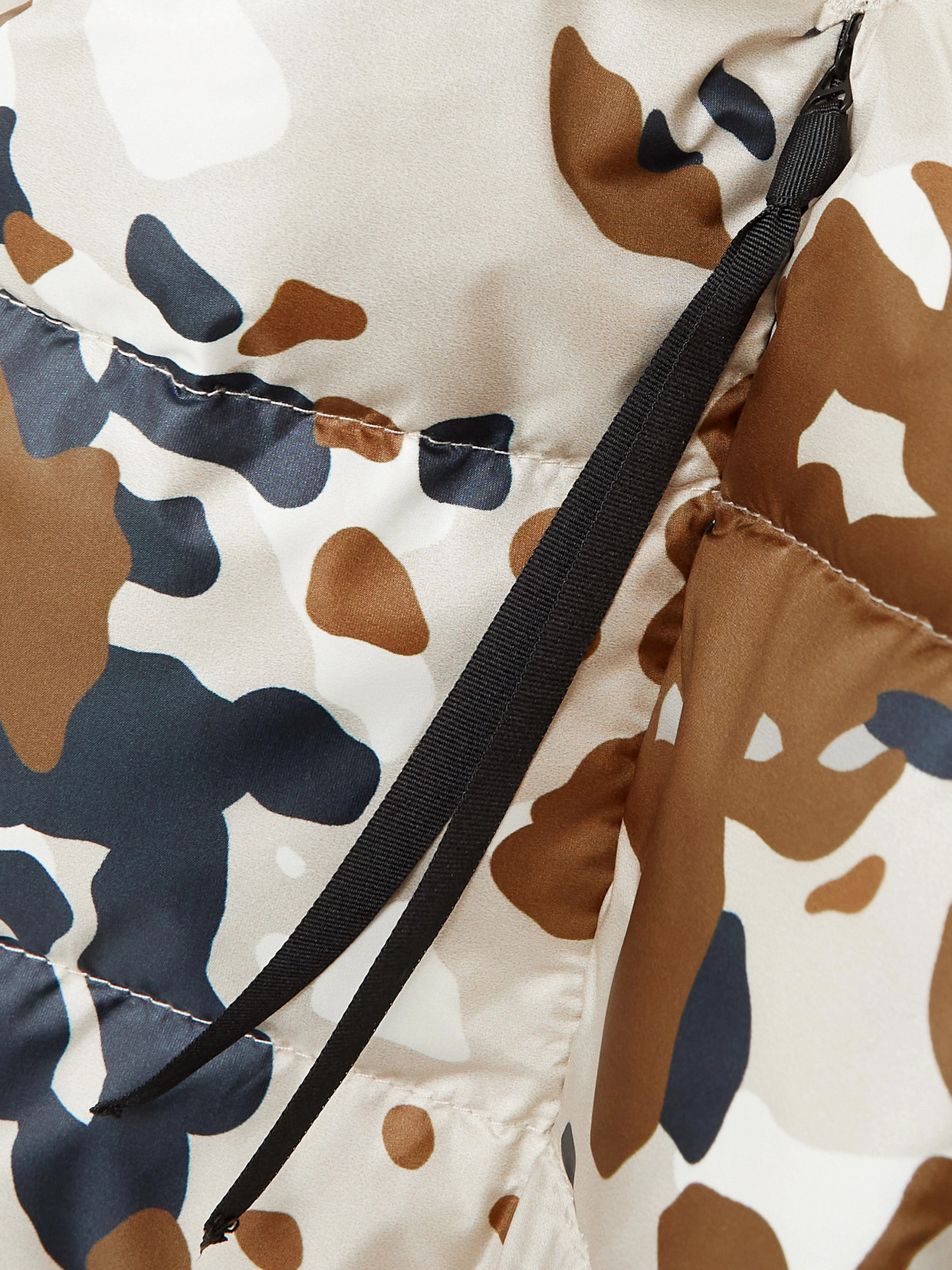 Camouflage-Print Quilted Shell Down Jacket