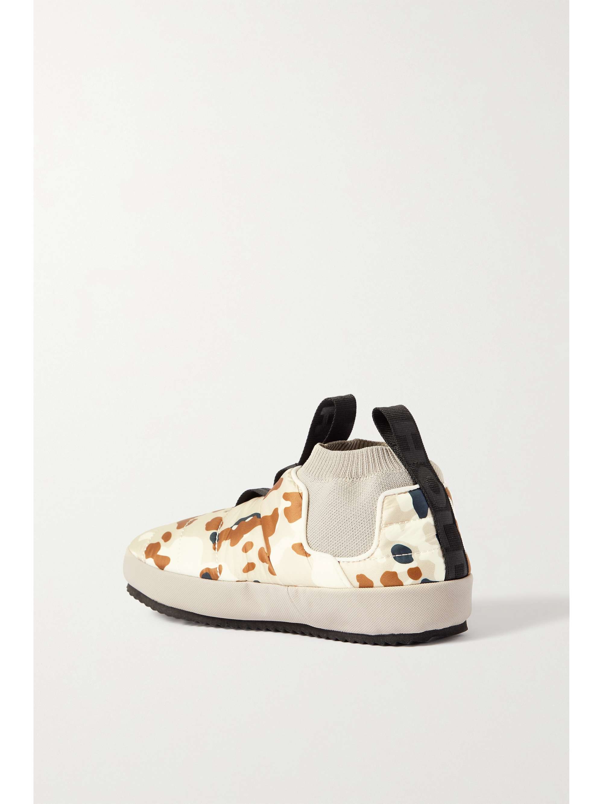 HOLDEN Stretch-knit trimmed quilted shell slippers