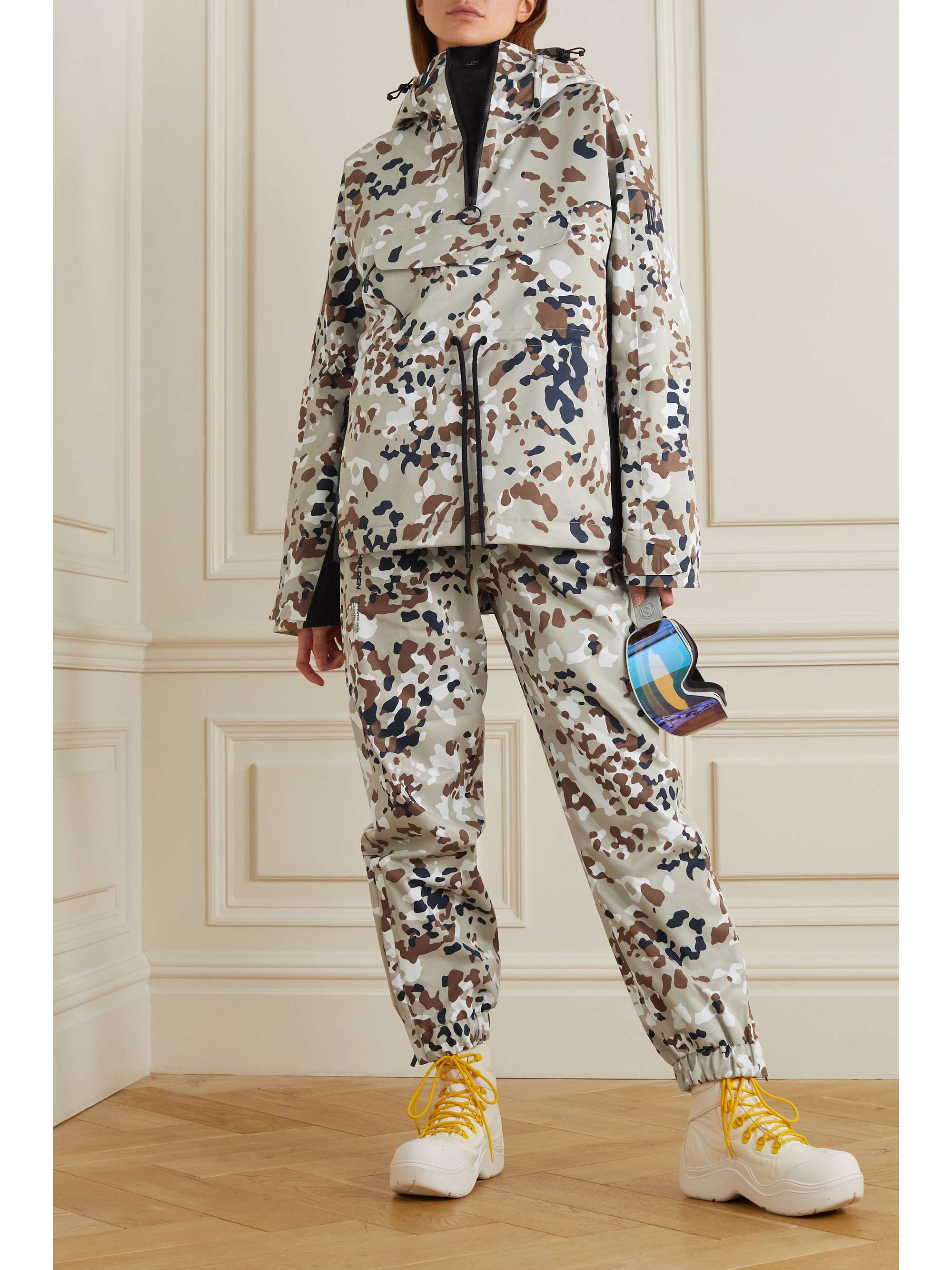 HOLDEN Alpine hooded camouflage-print padded ski jacket