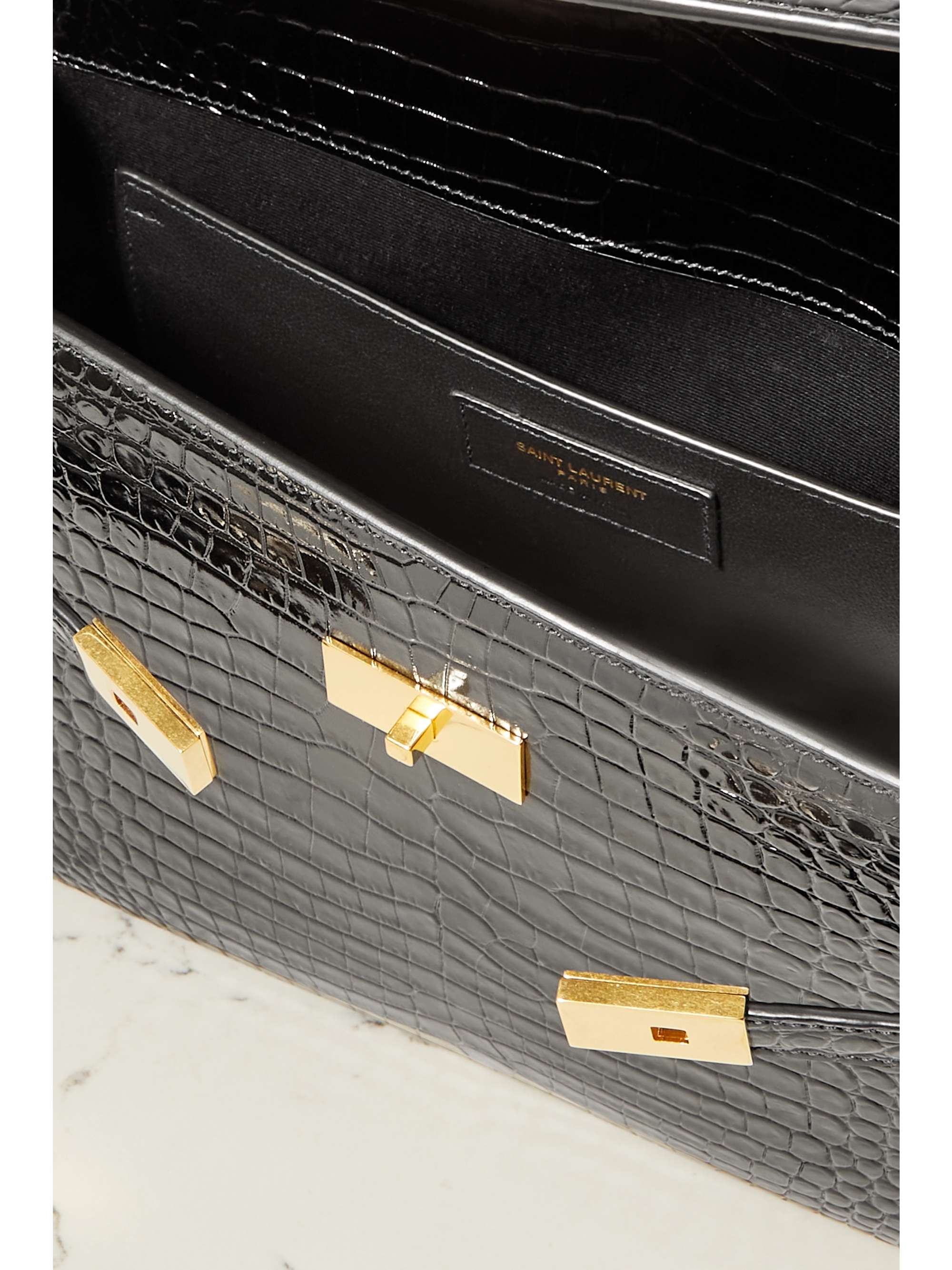 SAINT LAURENT Manhattan leather shoulder bag