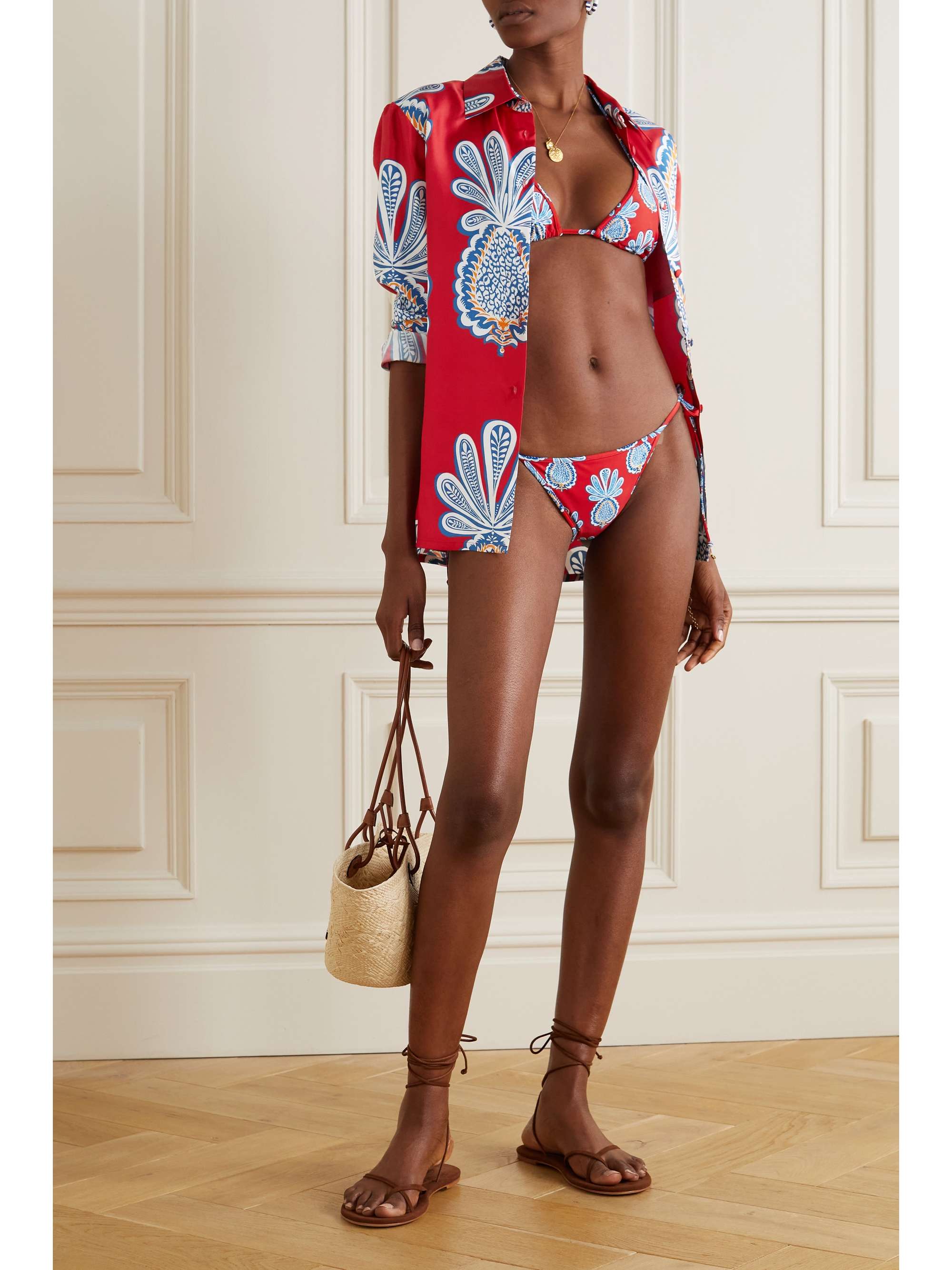 LA DOUBLEJ Printed bikini briefs