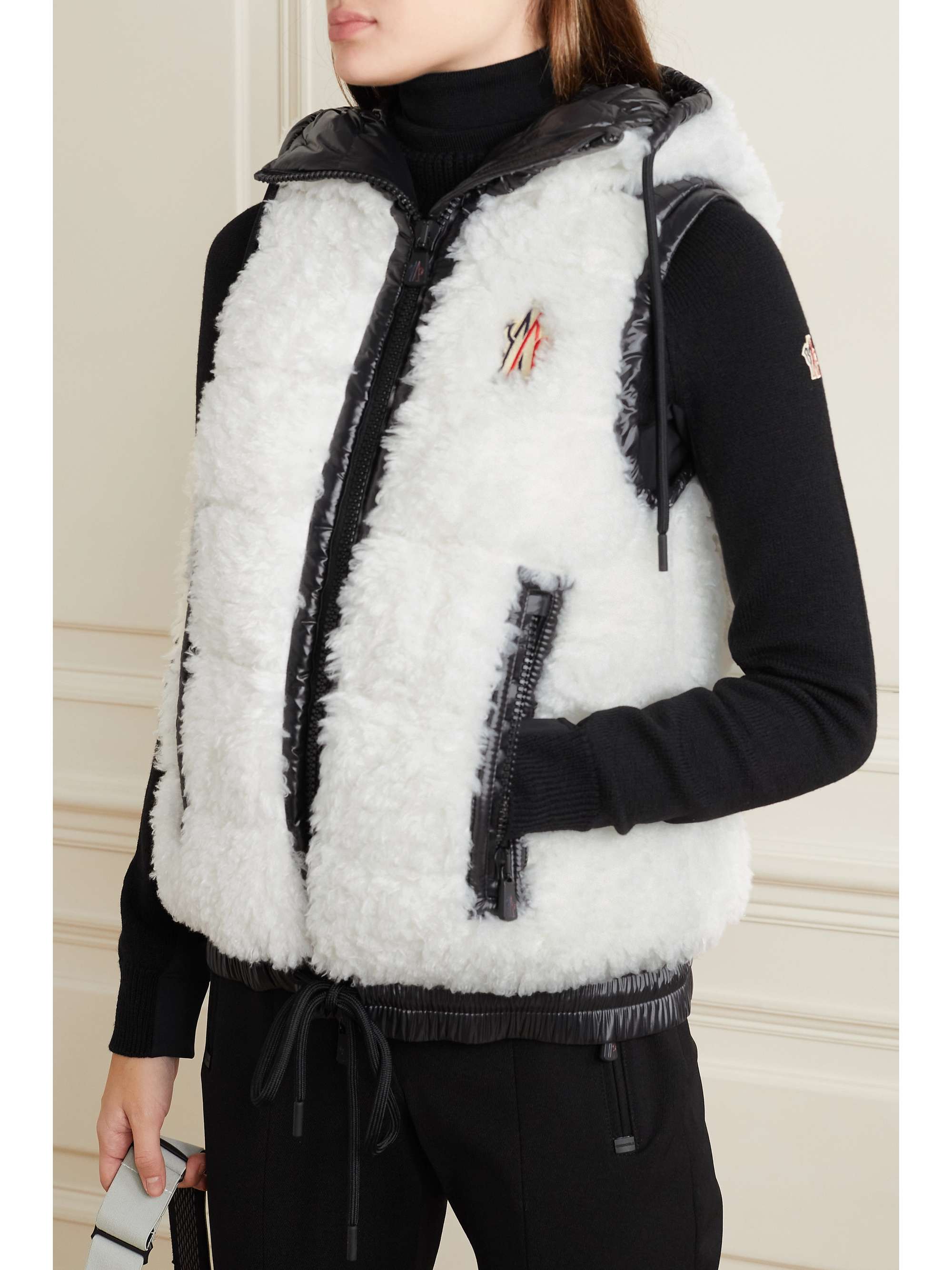 moncler shearling jacket