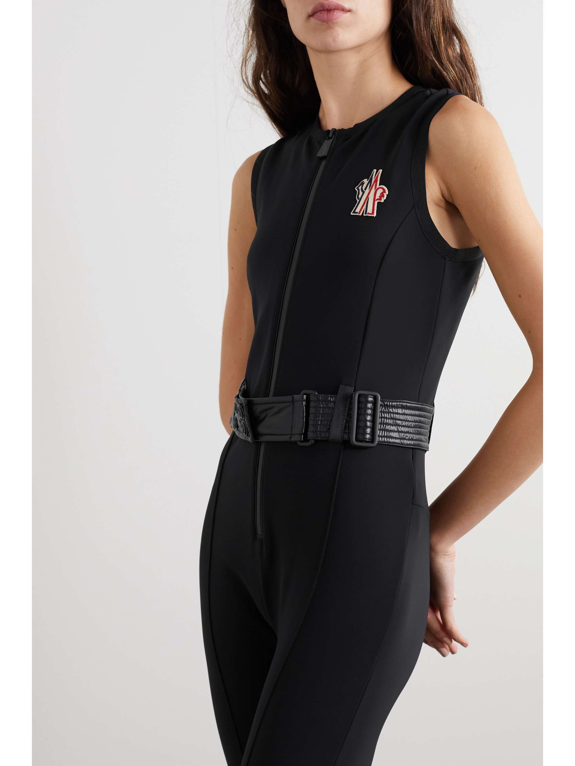 MONCLER GRENOBLE Tuta belted paneled ski suit