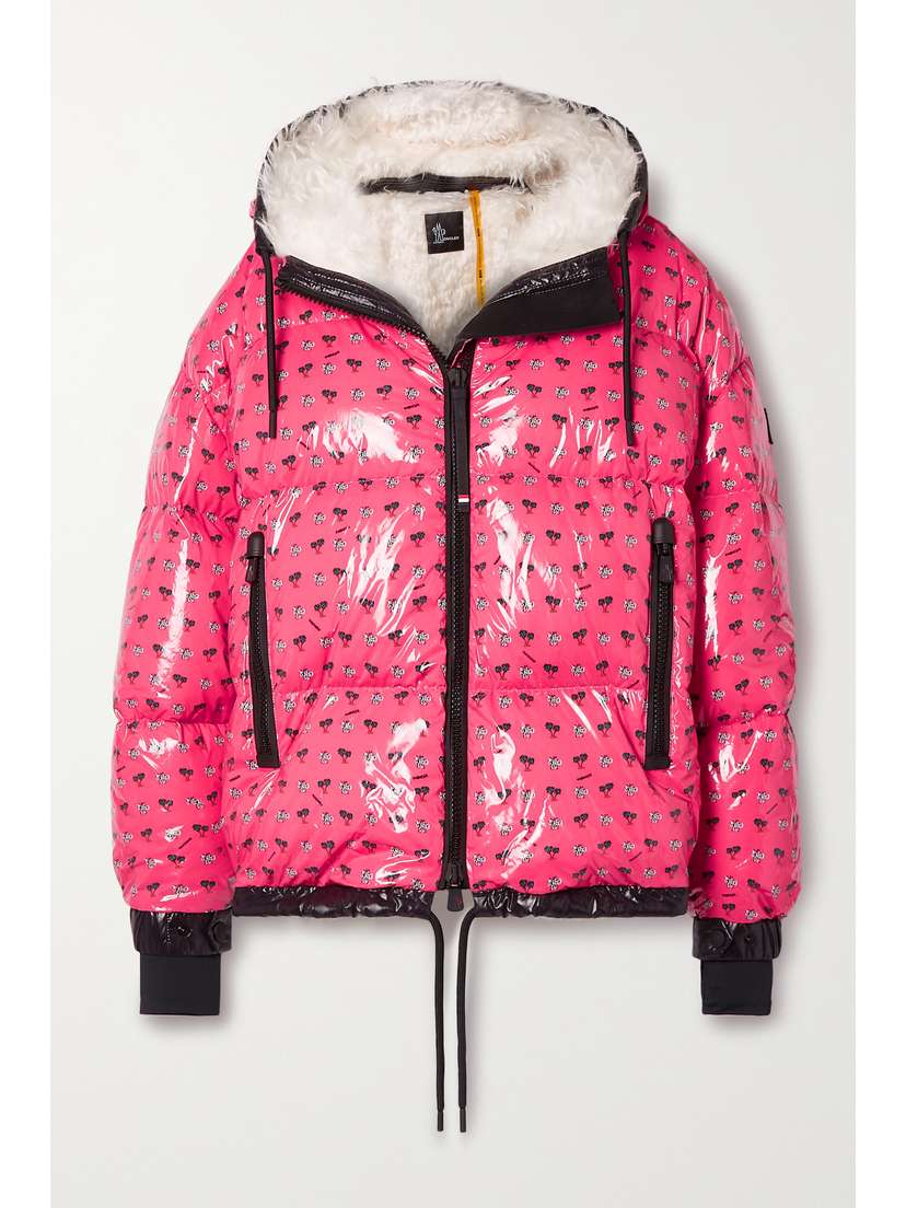 Moncler Grenoble Echelle Hooded Printed Quilted Shell Down Jacket
