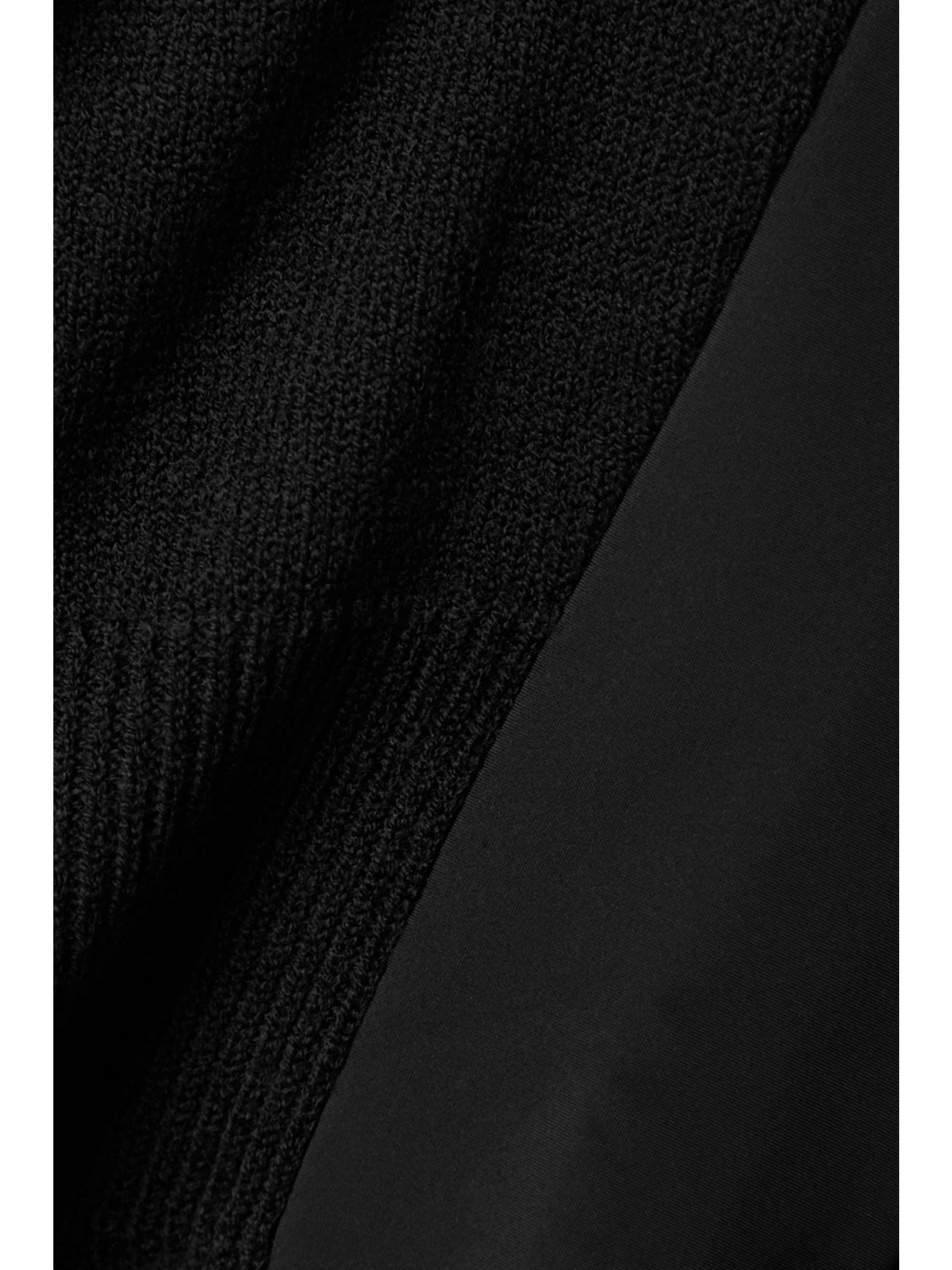 MONCLER GRENOBLE Shell-trimmed wool-blend turtleneck sweater