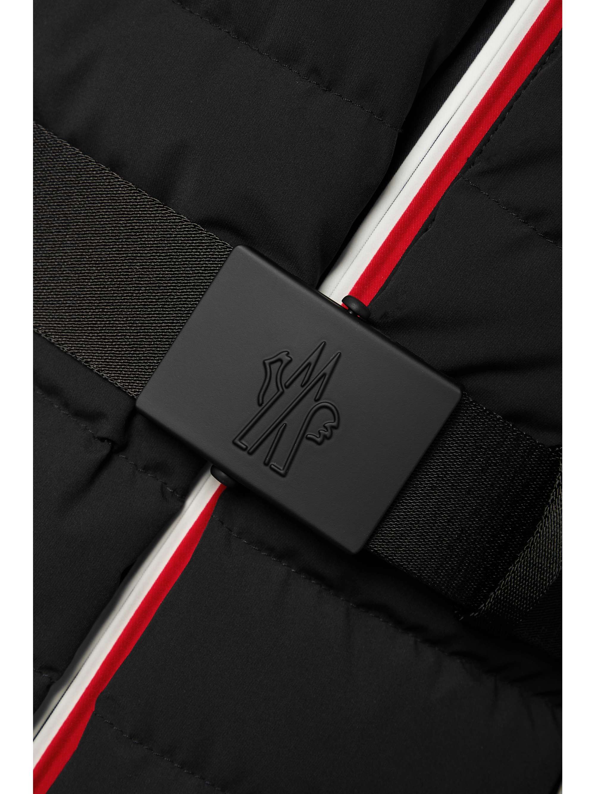 MONCLER GRENOBLE Bruche belted two-tone quilted down ski jacket