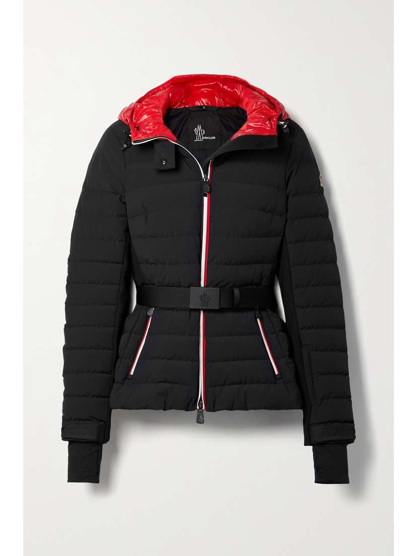 Moncler Grenoble Bruche Belted Quilted Shell Down Jacket