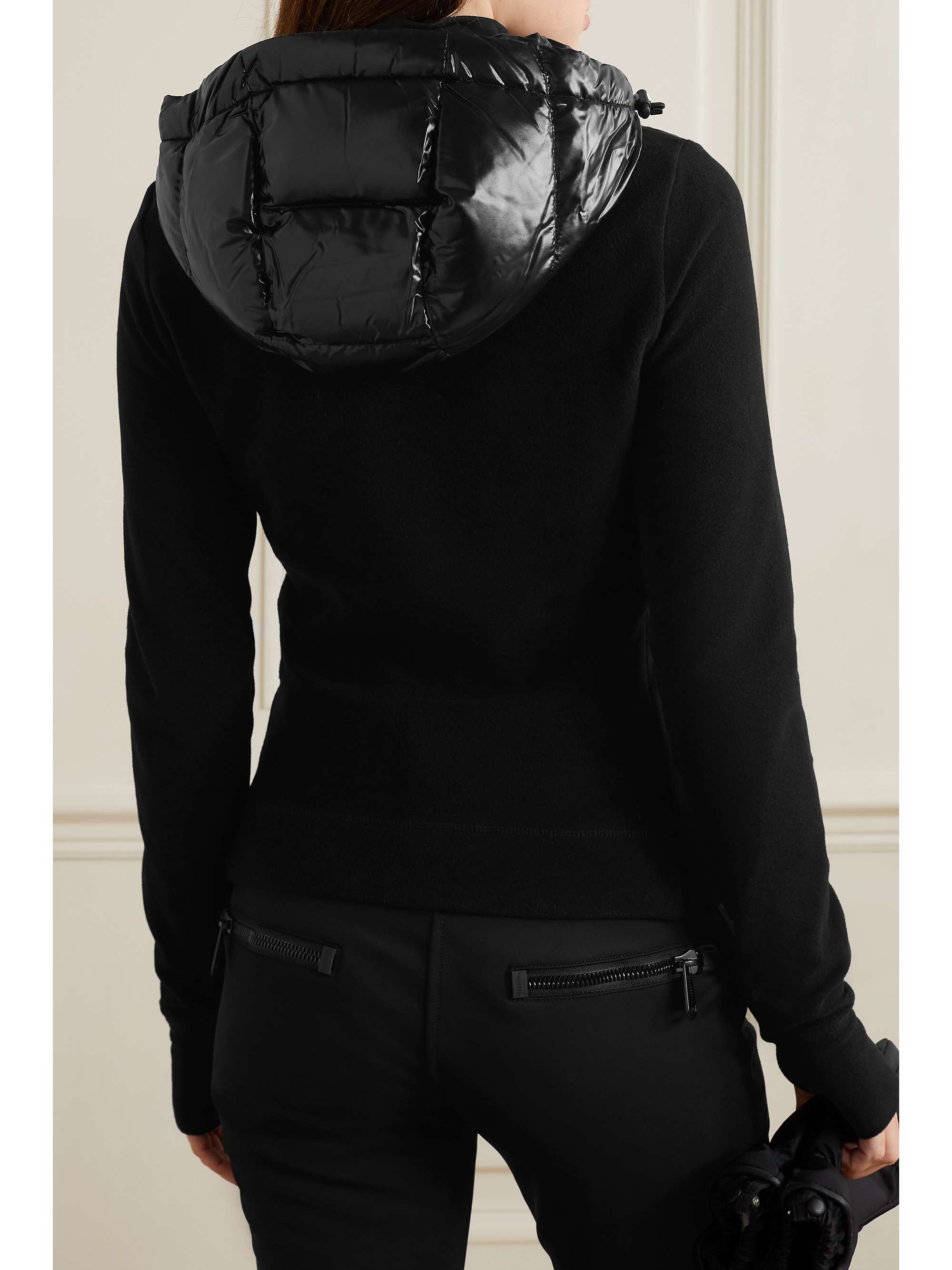 MONCLER GRENOBLE Fleece-trimmed quilted shell down jacket