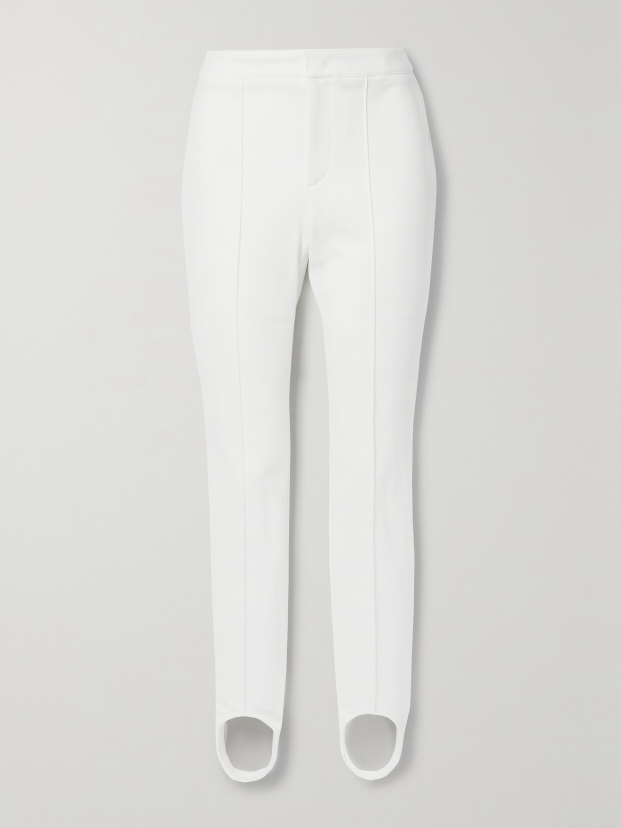 Shop Moncler Sportivo Stirrup Ski Pants In White