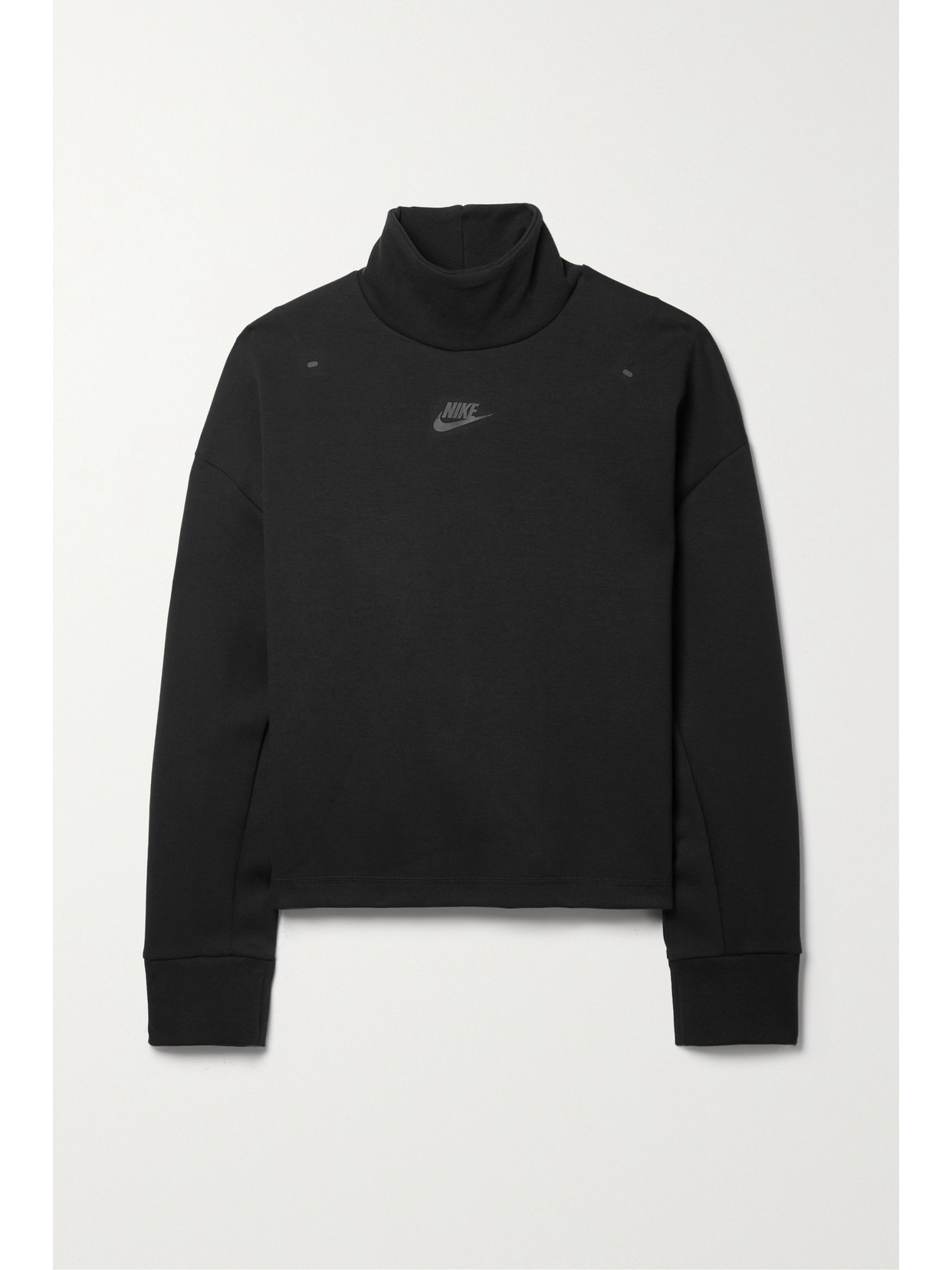 Nike - Sportswear Oversized Cotton-blend Jersey Turtleneck Sweatshirt - Black