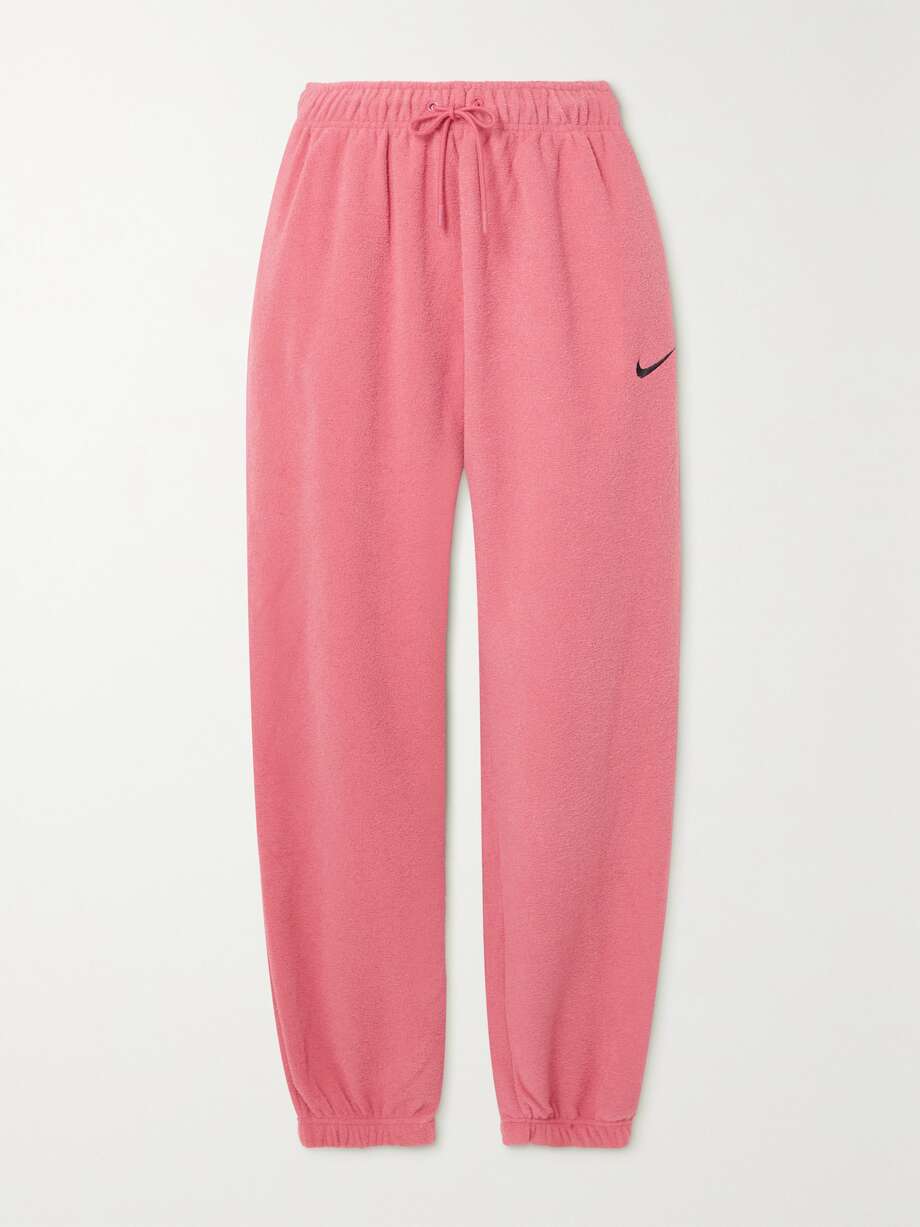 Pink Sportswear Essentials French terry track pants NIKE NETAPORTER