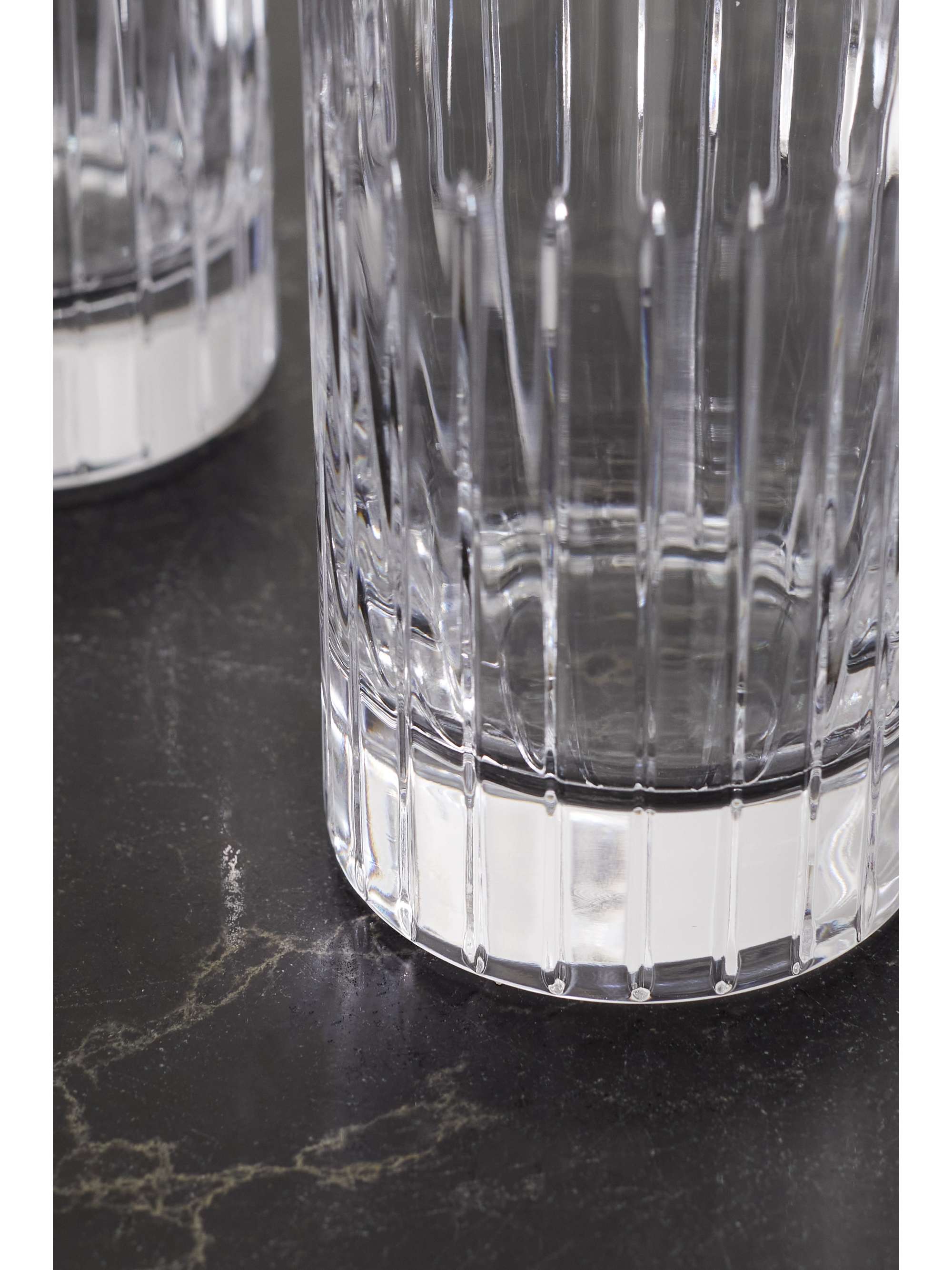 SOHO HOME Roebling set of four cut crystal highball glasses