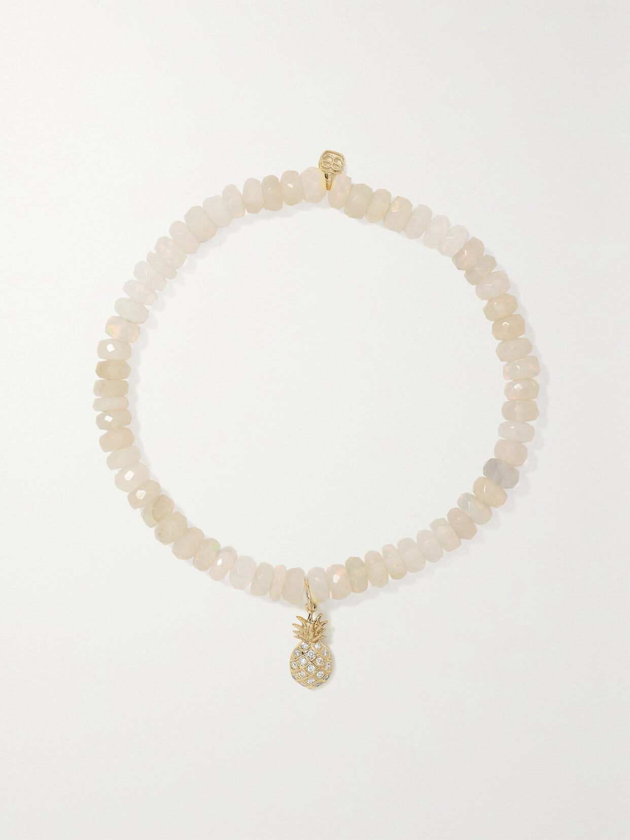 Sydney Evan Pineapple 14-karat , Opal And Diamond Bracelet