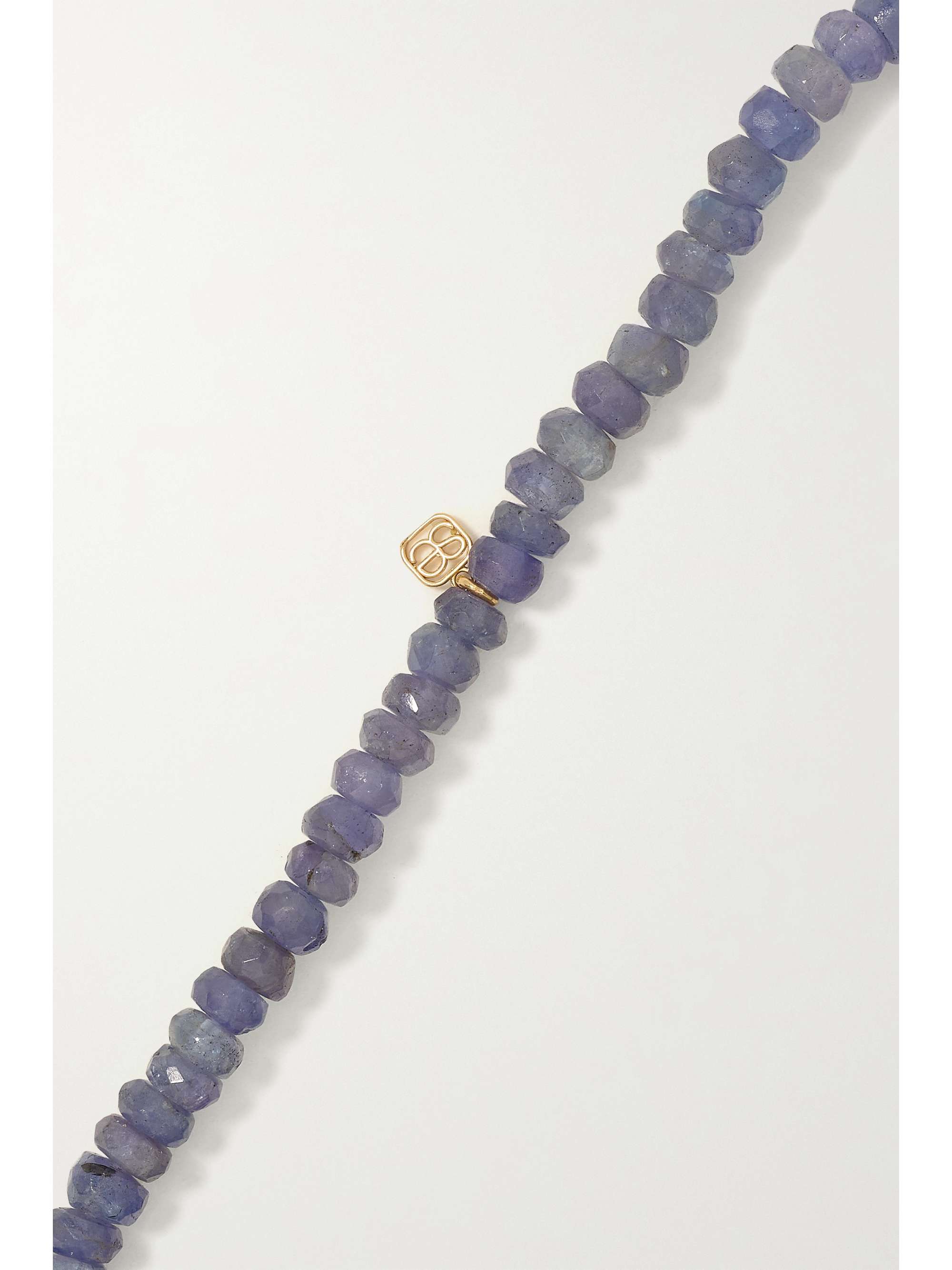 SYDNEY EVAN Butterfly 14-karat gold, tanzanite and diamond bracelet